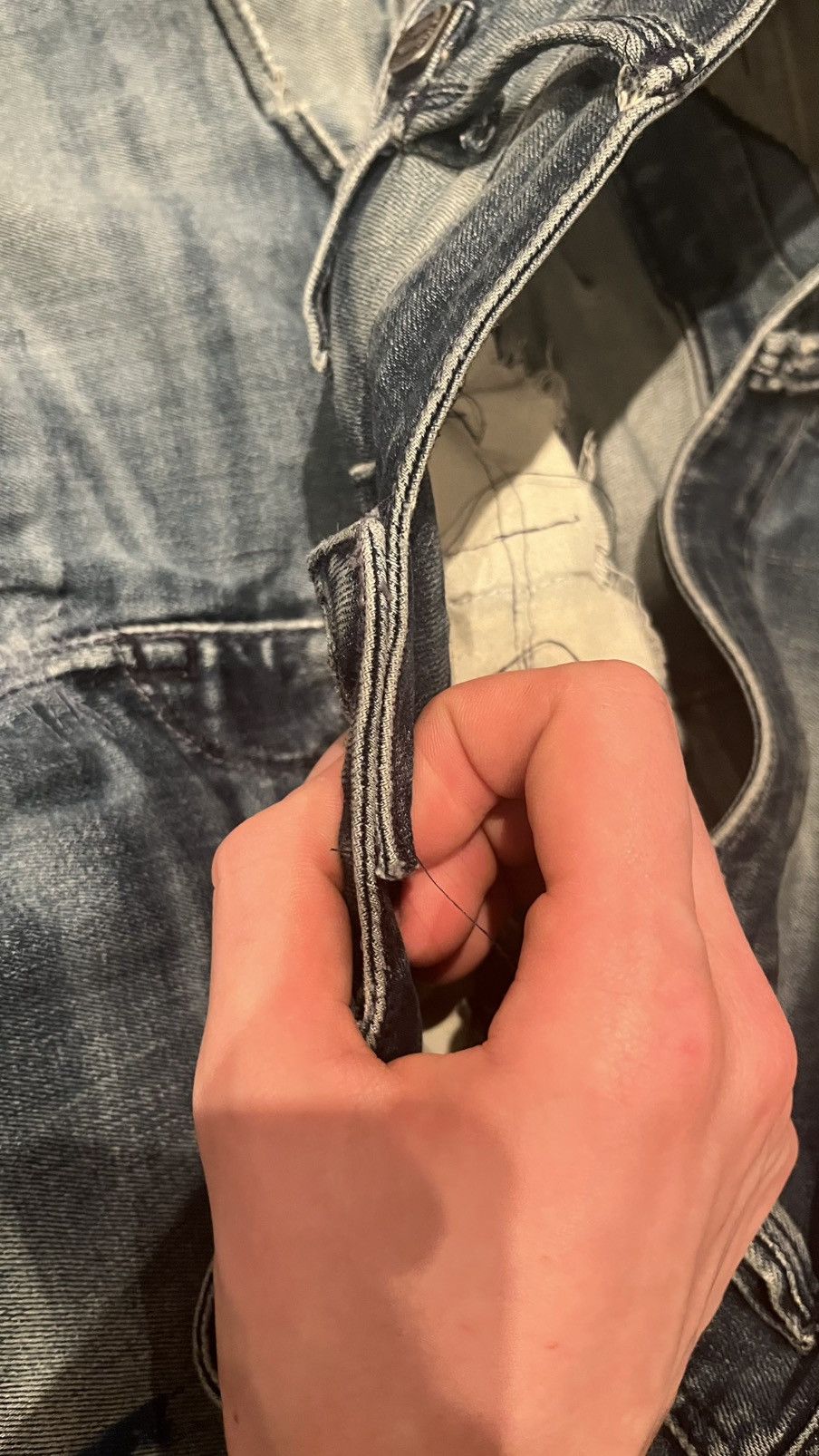 Handmade Double waist flair jeans selfmade Size US 32 / EU 48 - 5 Thumbnail