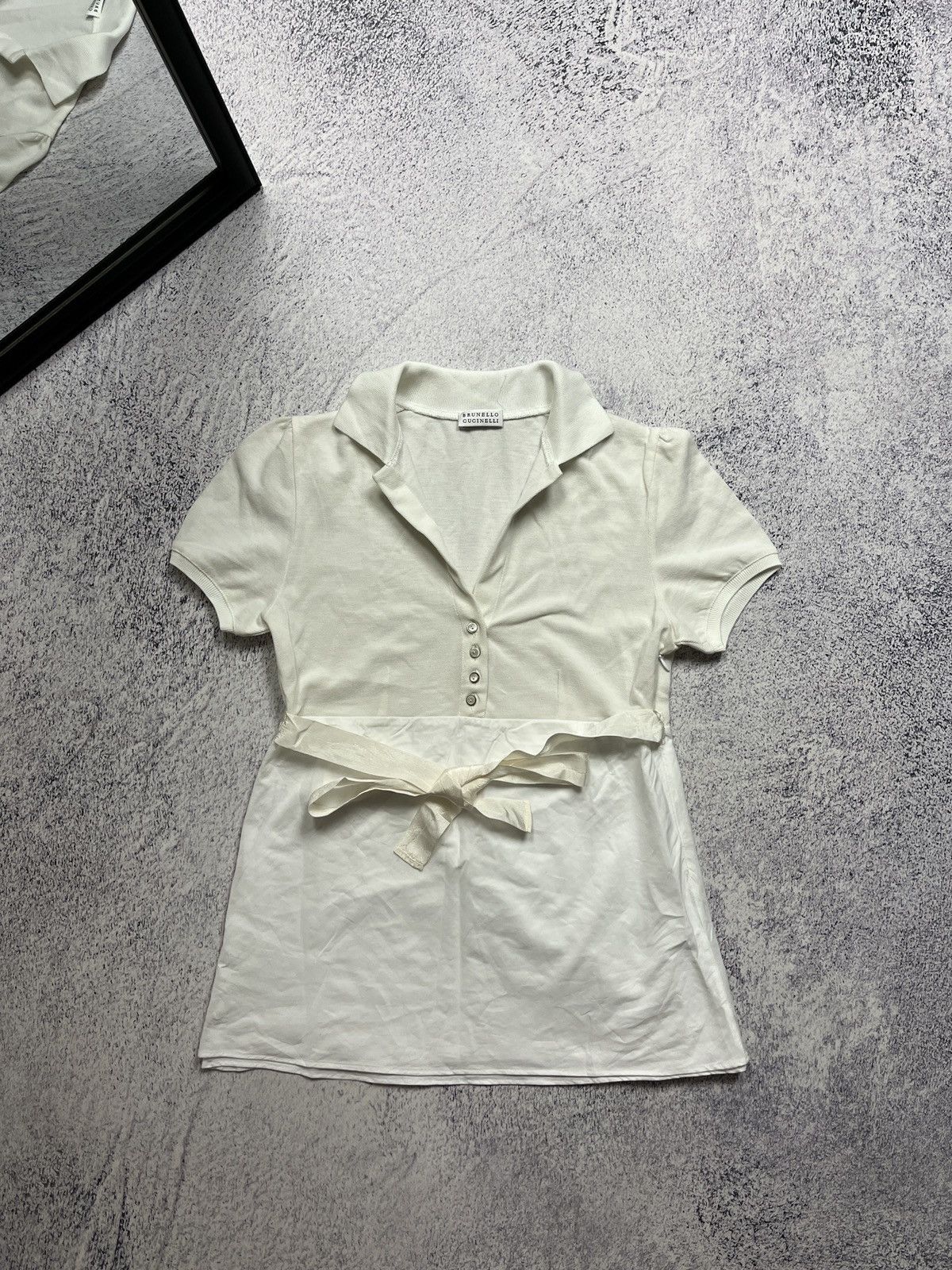 Brunello Cucinelli Brunello Cucinelli Women’s Sundress Shirt V Neck Blouse Size XS / US 0-2 / IT 36-38 - 4 Thumbnail