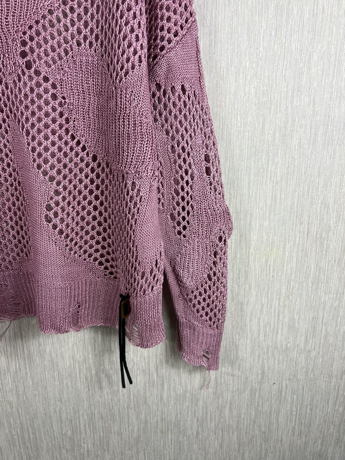 Diesel Diesel distressed open knit thrashed sweater oversize spider Size XS / US 0-2 / IT 36-38 - 6 Thumbnail