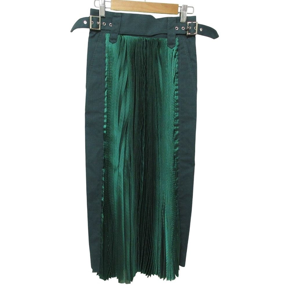 Sacai Sacai Sacai Pleated Long Skirt Textile Skirts 18-03669 DUTY FREE for USA Size ONE SIZE - 1 Thumbnail