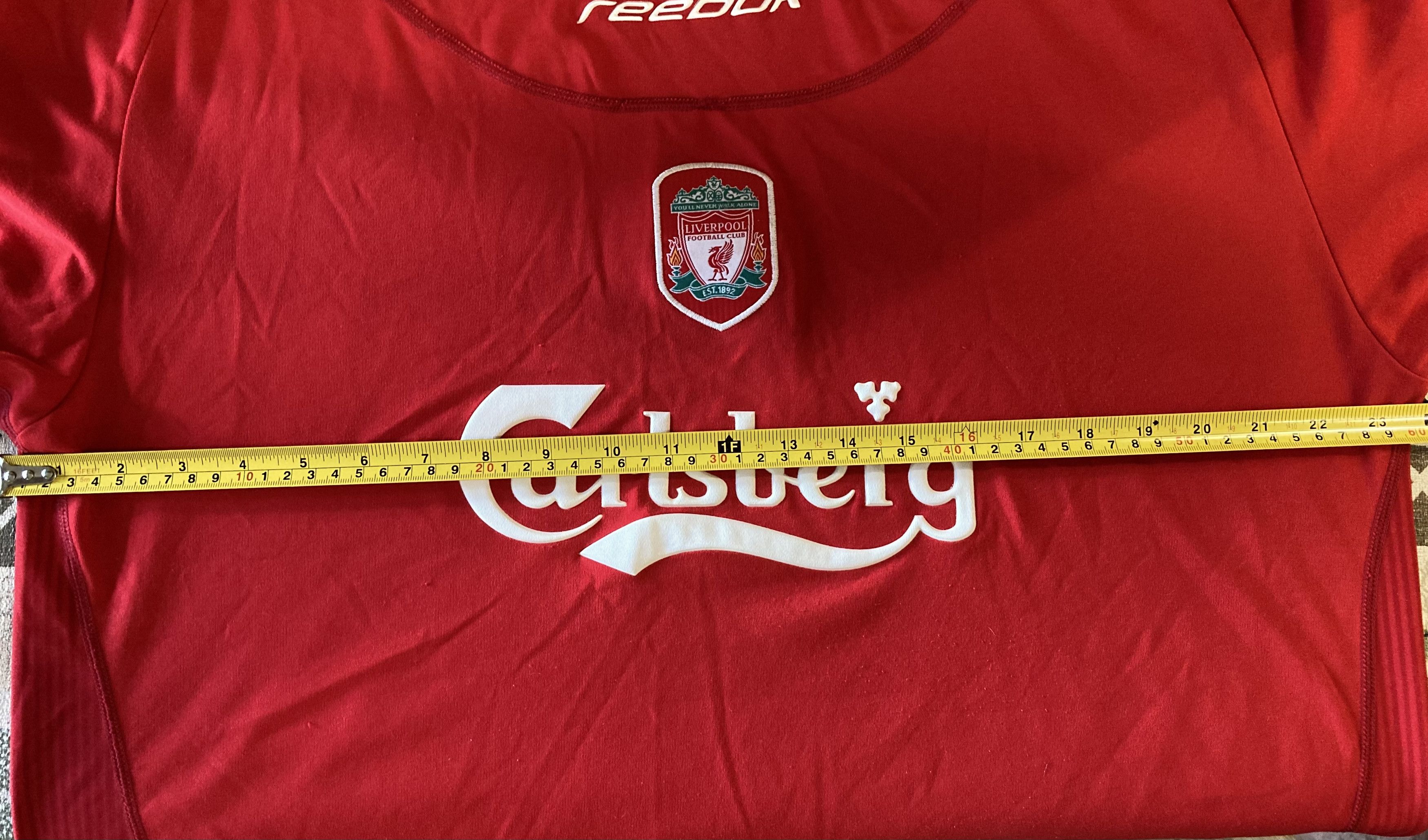 Reebok × Vintage Liverpool Football Jersey Maillot Home Vintage Shirt Reebok Size US XL / EU 56 / 4 - 10 Thumbnail