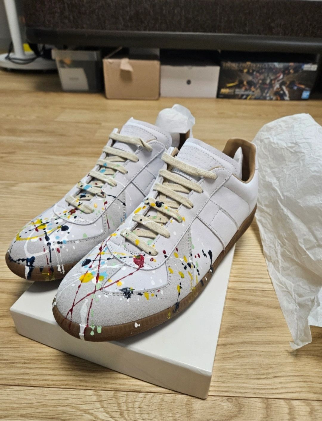 Maison Margiela Maison Margiela Paint Splatter GATs | Grailed
