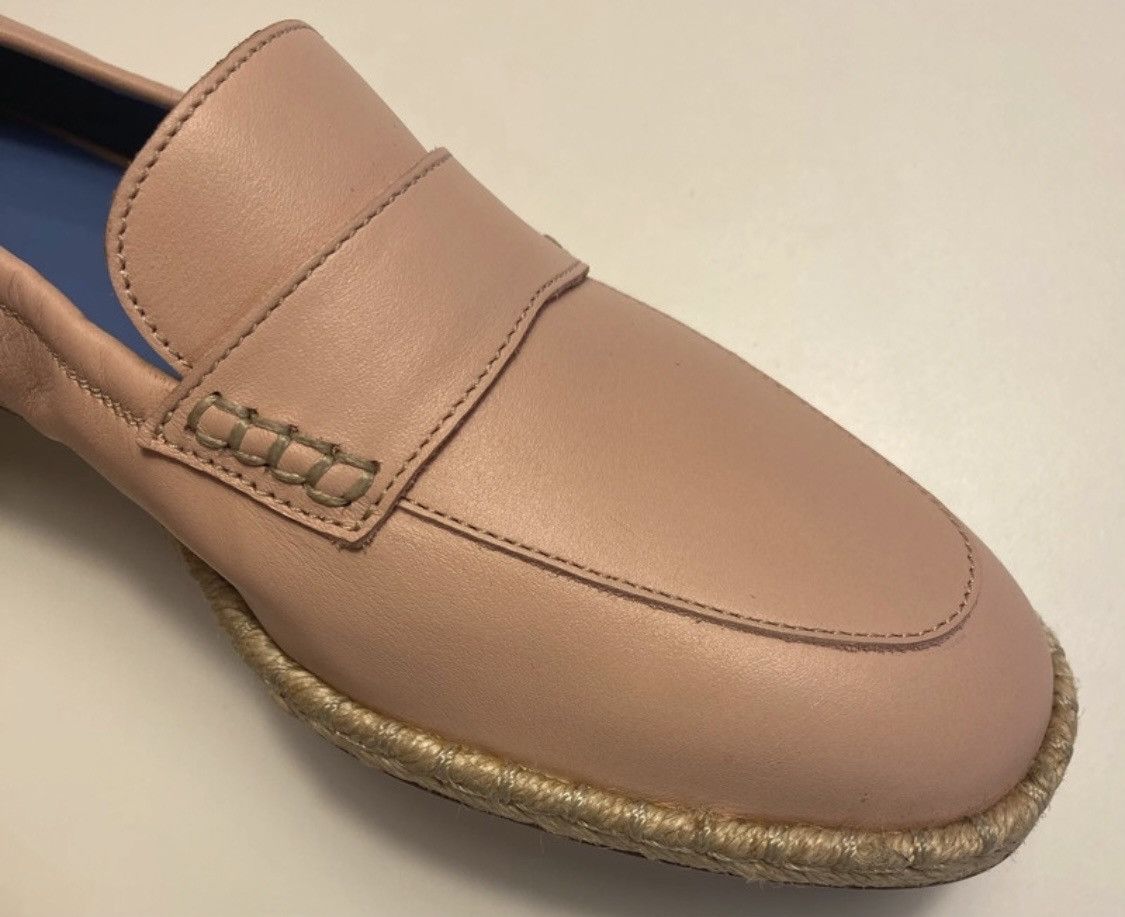 Loafers in smooth leather and rope