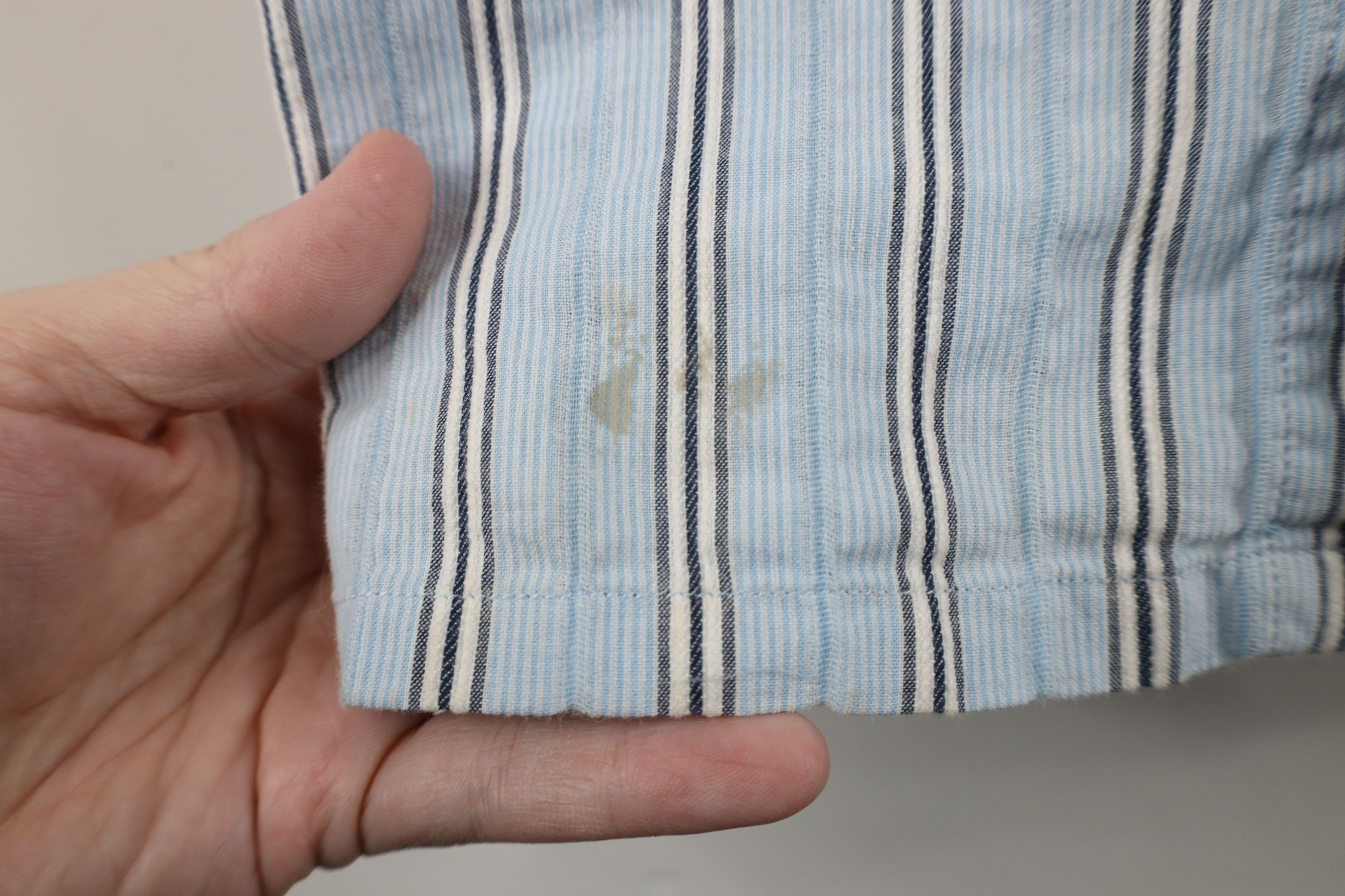 Marmot × Vintage Marmot Striped Seersucker Short Sleeve Button Shirt Blue Size US L / EU 52-54 / 3 - 5 Thumbnail