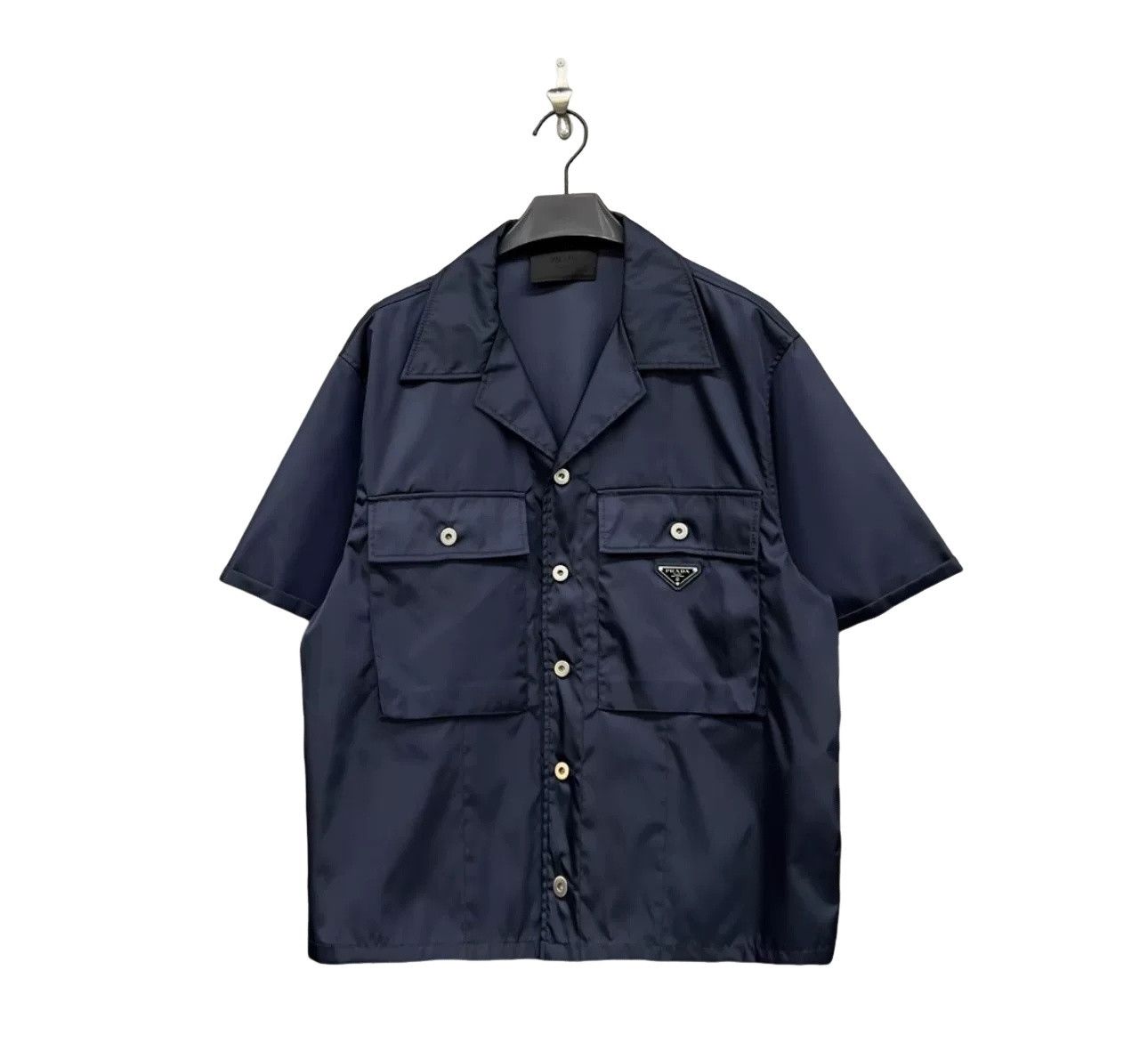 Prada Prada Re-Nylon Triangle Logo Shirt Size L Size US L / EU 52-54 / 3 - 1 Thumbnail