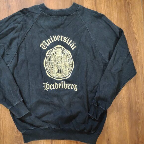 Other Vintage 80s Heidelberg University Seal Crewneck Sweatshirt Size US L / EU 52-54 / 3 - 3 Thumbnail