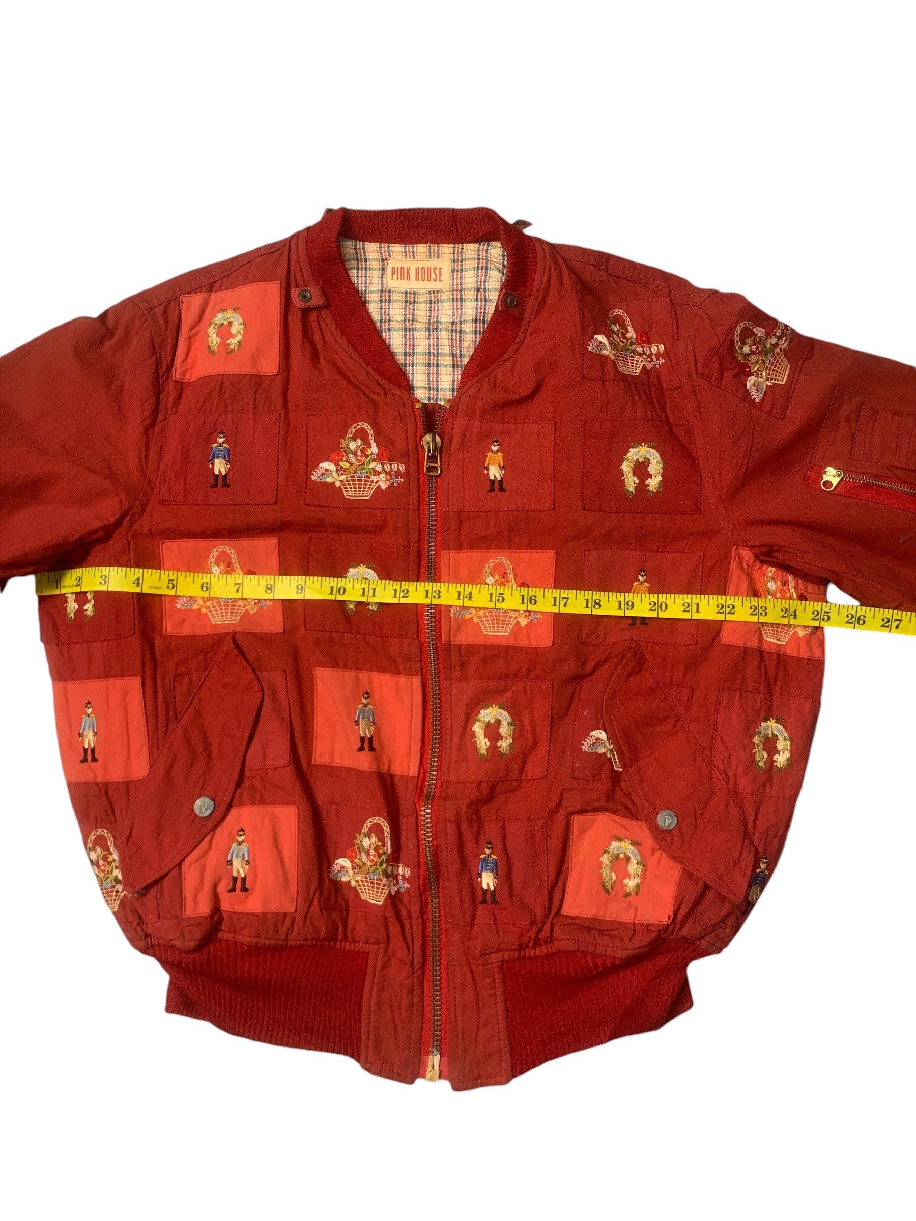 Pink House Rare Design Vintage Pink House Patchwork Bombers Jacket Size US M / EU 48-50 / 2 - 9 Thumbnail