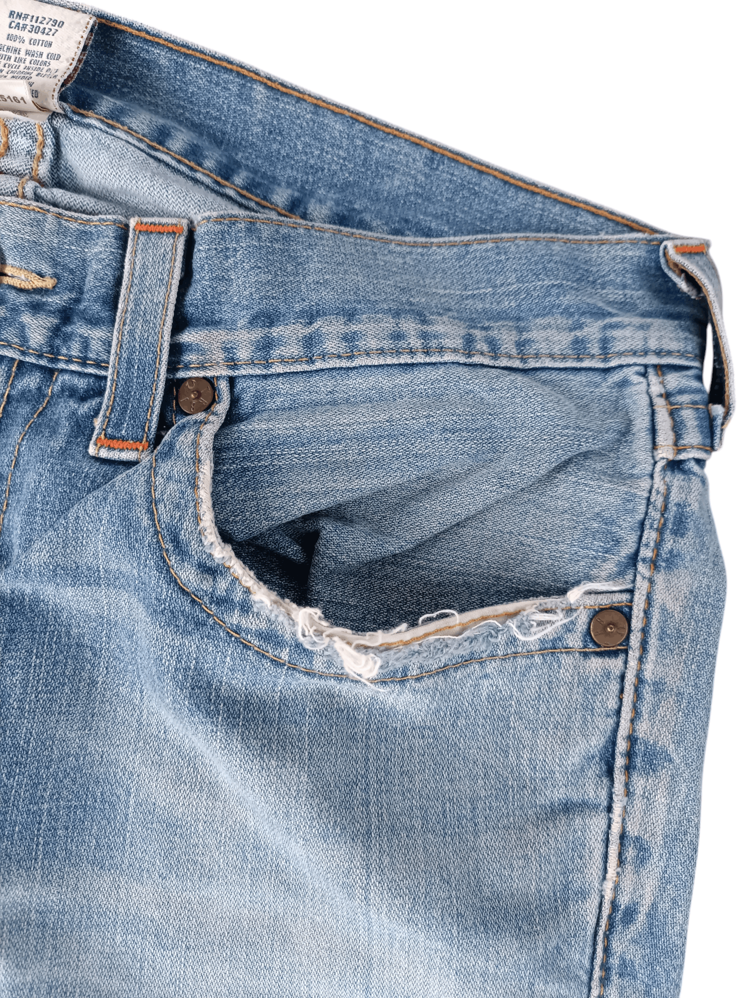 True Religion × Vintage True Religion Joey Distressed Flared Jeans Size US 34 / EU 50 - 15 Thumbnail