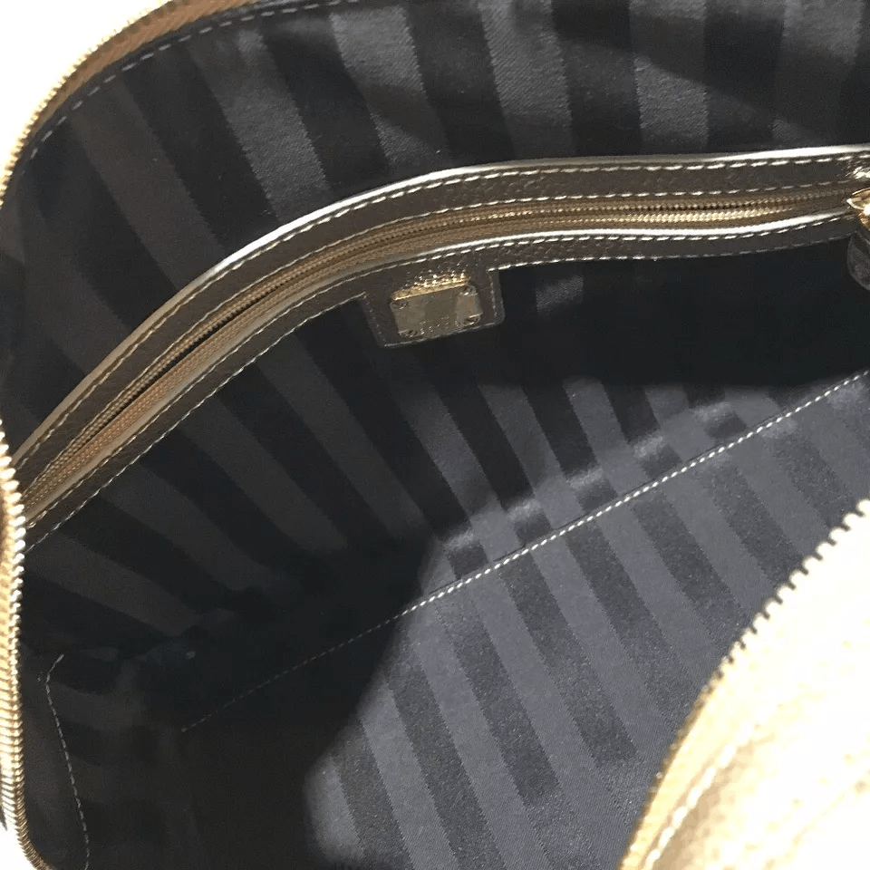 MCM MCM Logo Studs Mini Duffle Bag Hand Bag Gold Size ONE SIZE - 2 Thumbnail