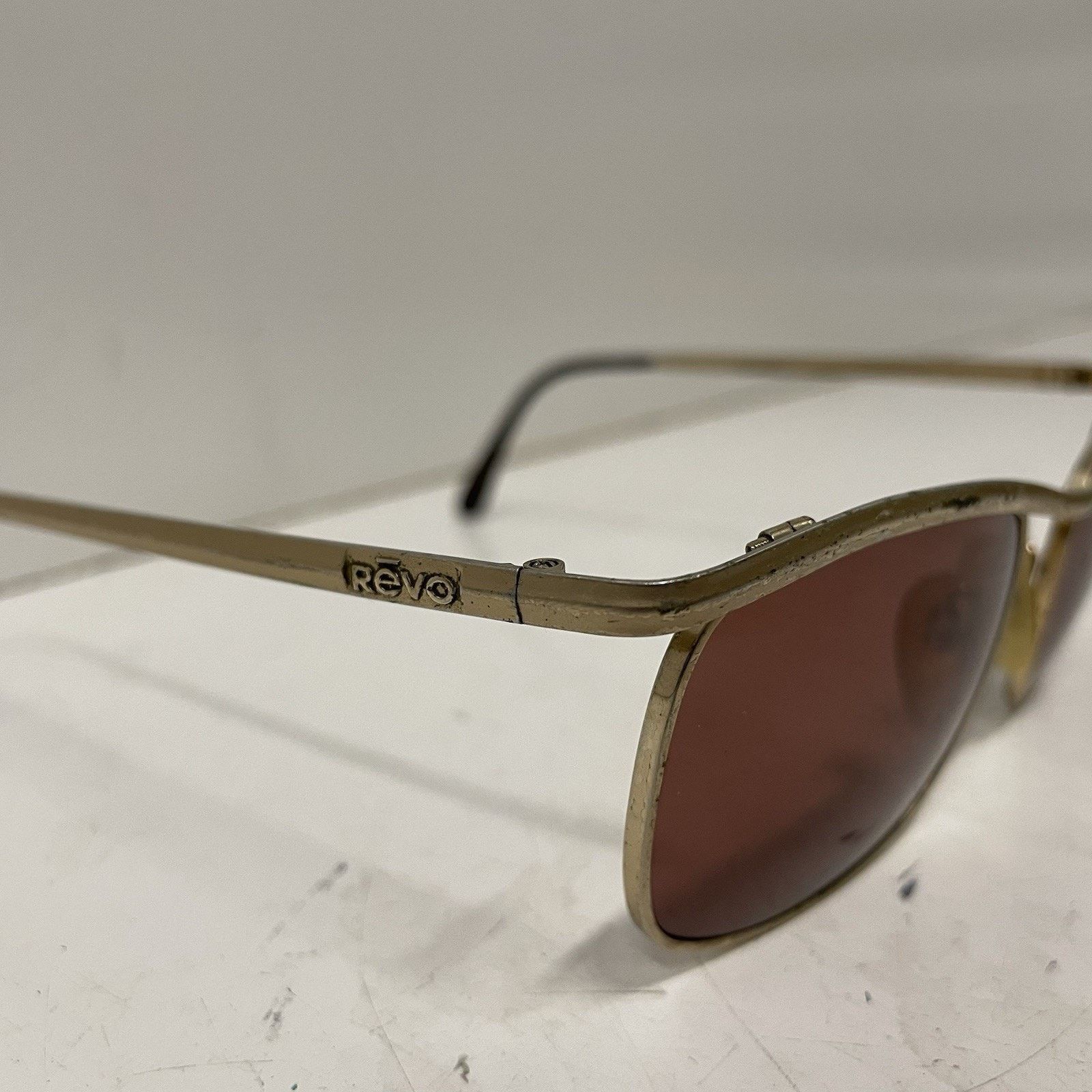 Death Row Records VTG 80’s Revo Malibu Sunglasses Gold Plate NASA Tech Japan Size ONE SIZE - 2 Thumbnail