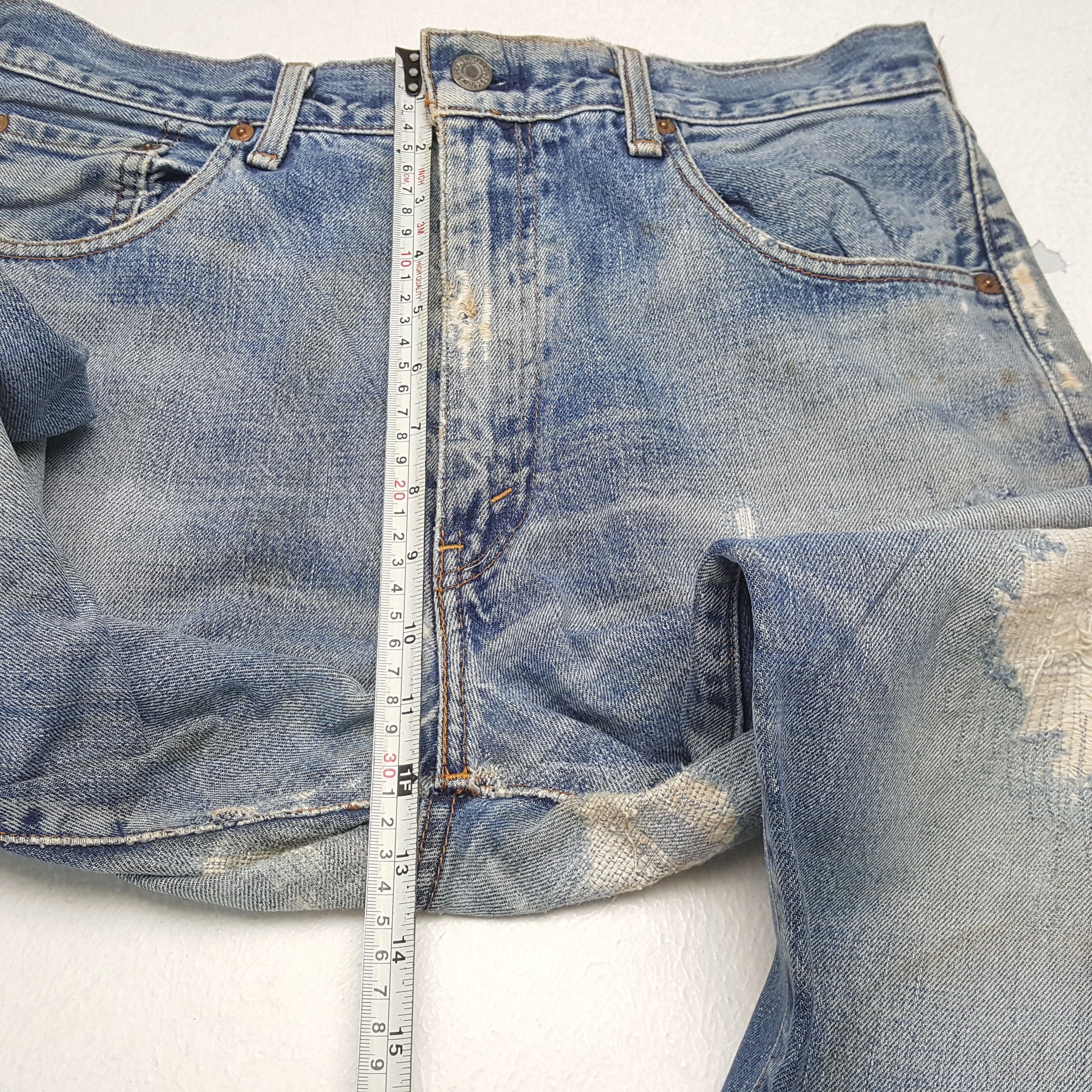 Levi's × Levi's Vintage Clothing Vintage LEVI'S American Kurt Cobain Distressed Style Jean Size US 35 - 8 Thumbnail