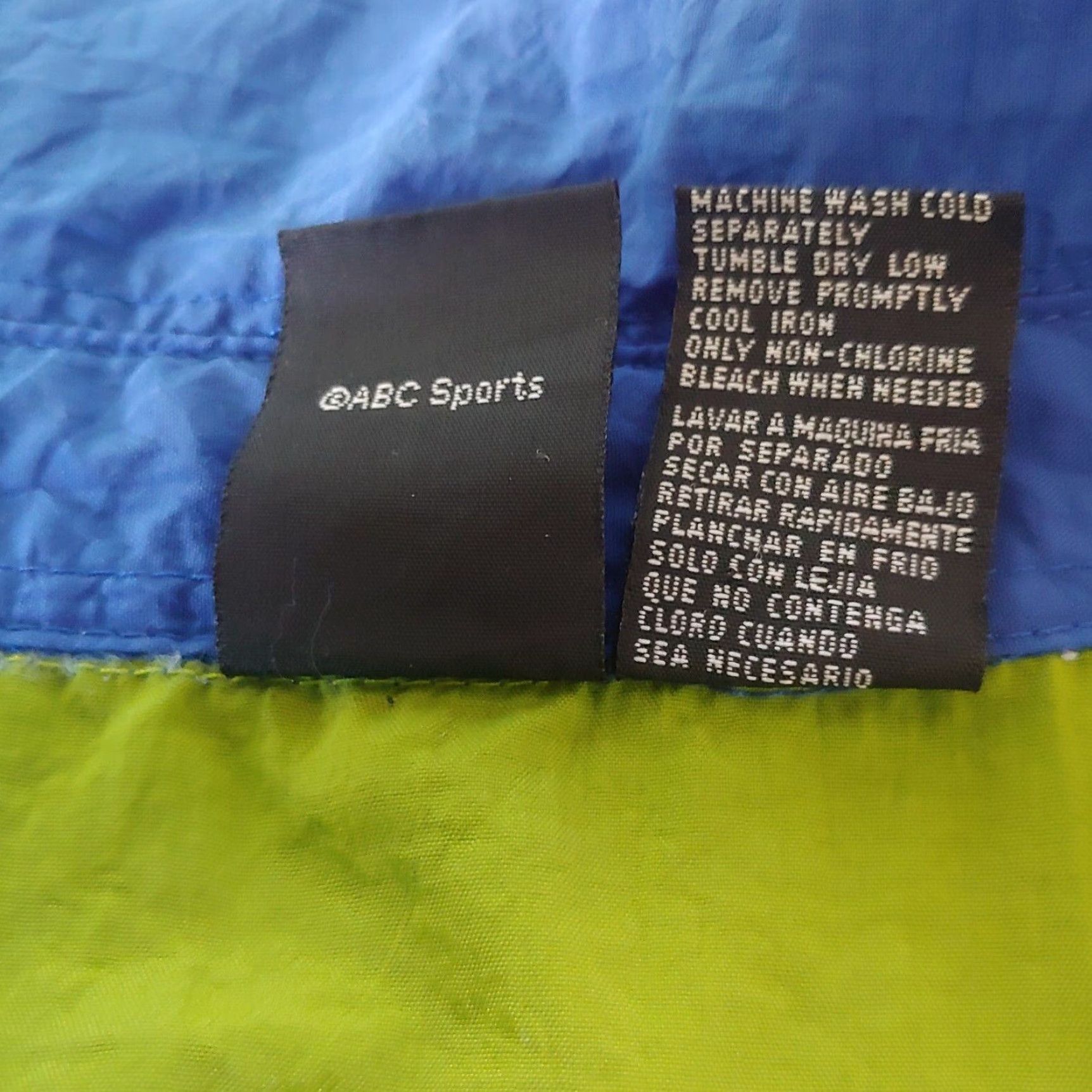 Vintage VINTAGE ABC Sports Windbreaker XL Full Zip Blue Nylon Logo Jacket Men Size US XL / EU 56 / 4 - 6 Thumbnail
