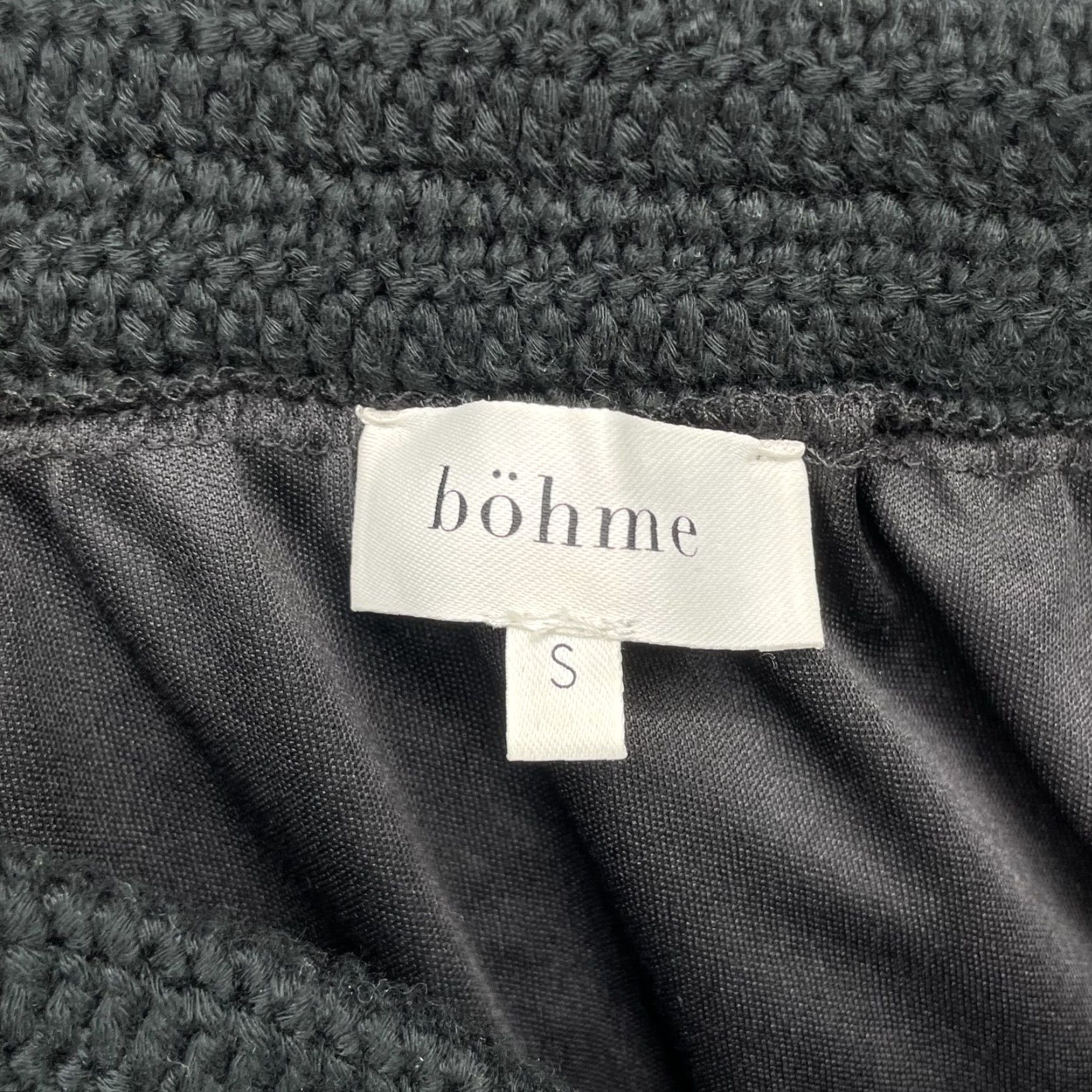 Vintage Bohme Skirt Women's Small Black Beach Boho Goth Summer Resort Festival Crochet Size 28" / US 6 / IT 42 - 4 Thumbnail