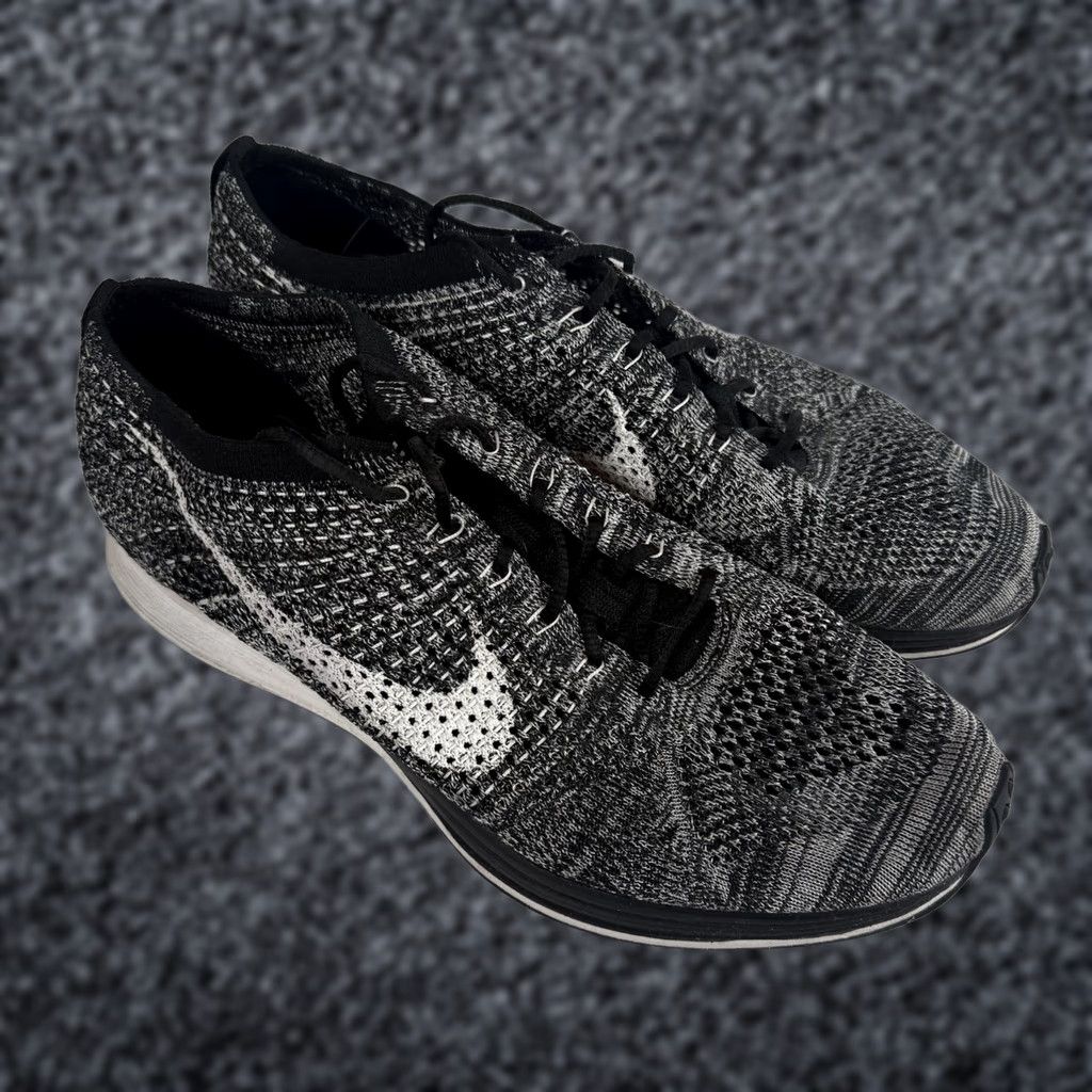Nike Nike Flyknit Racer Sneaker 11.5 Men Athletic Running Oreo 2.0 2015 Multicolor Mens Size US 12 / EU 45 - 1 Thumbnail