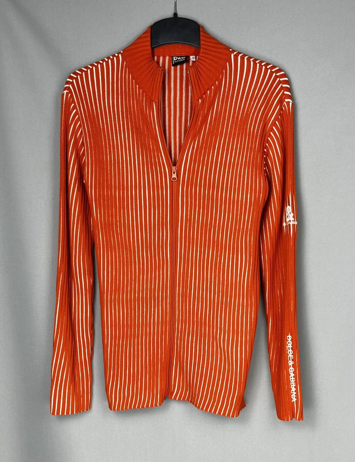 Pre-owned Avant Garde Dolce Gabbana Bootleg  Ribbed Sweater In Orange