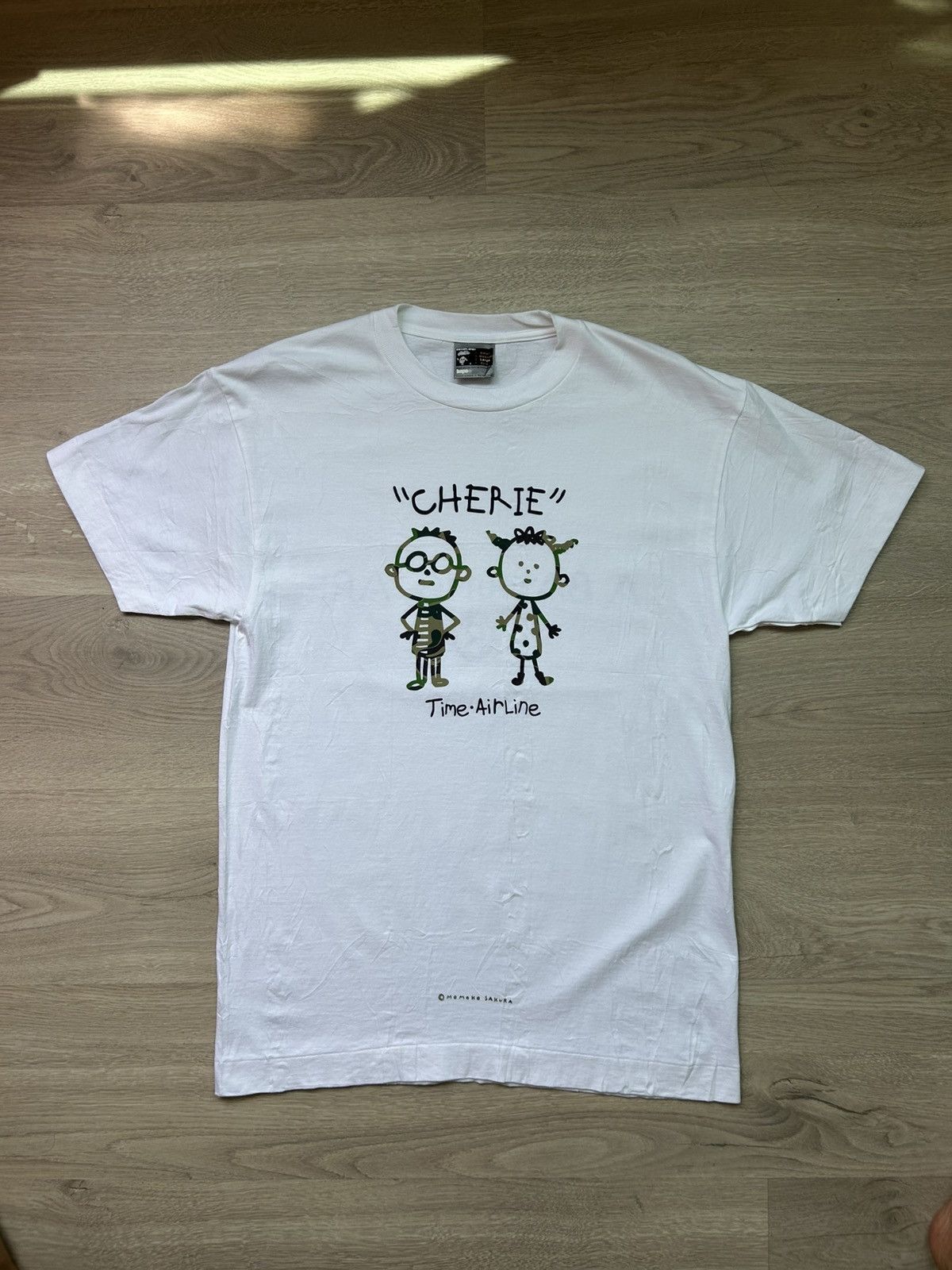 Bape Bape x Cherie Time Airline by Momoko Sakura Tee [Size L] Size US L / EU 52-54 / 3 - 1 Thumbnail