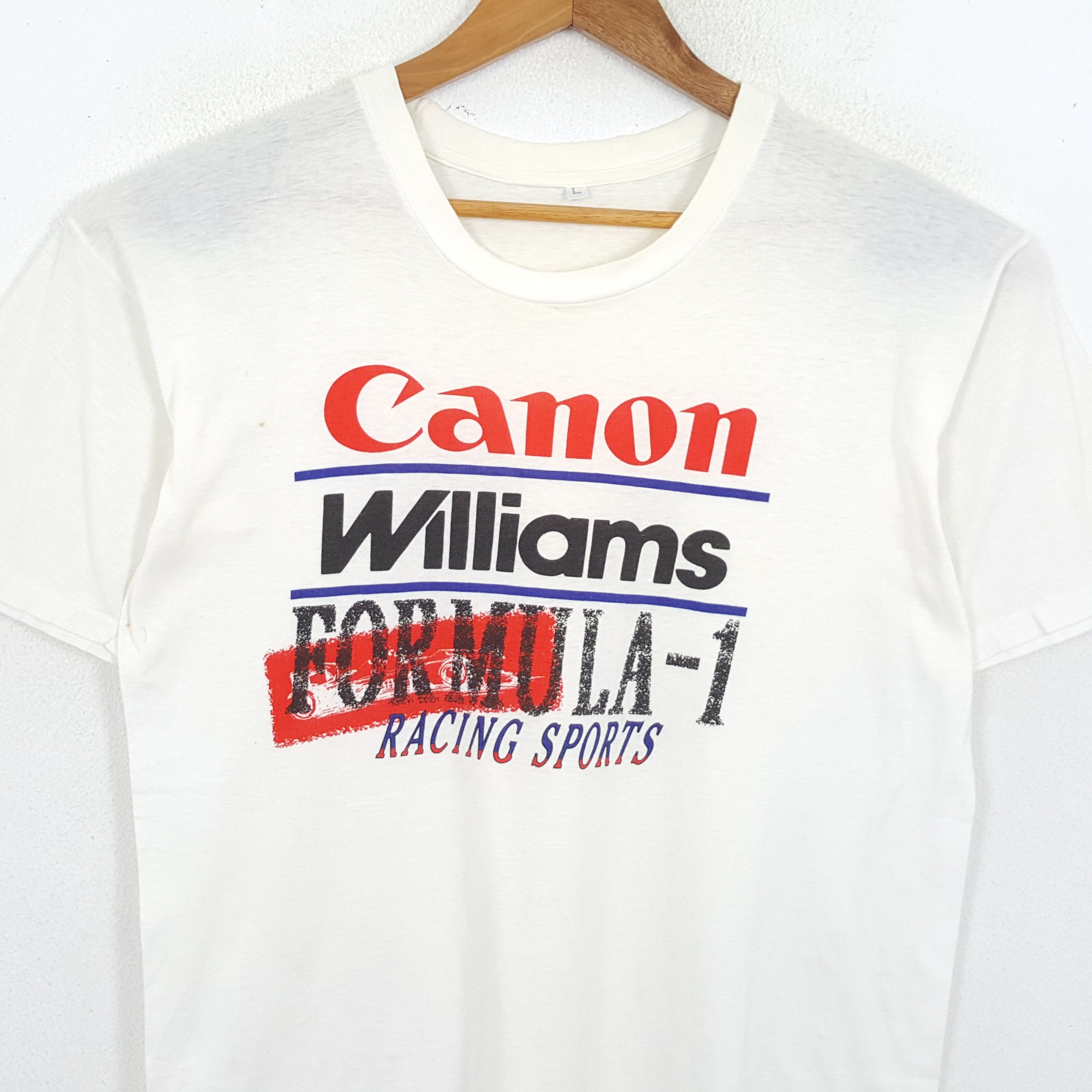 Vintage CANON FORMULA 1 RACING Promo Motorsport T-Shirts