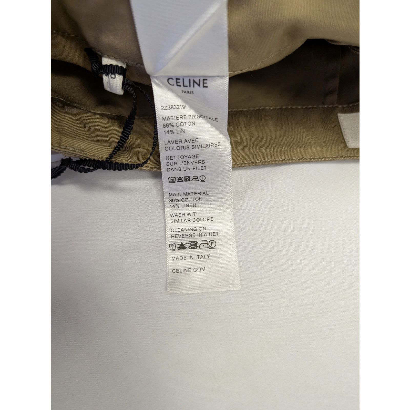 Celine o1rshd1 Shorts With Celine Strap in Beige Size US 32 / EU 48 - 13 Thumbnail