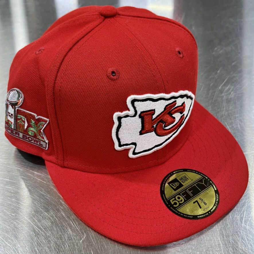 NFL × New Era Kansas City Chiefs Super Bowl LIX Patch 59FIFTY Hat 7 5/8 Size ONE SIZE - 1 Thumbnail