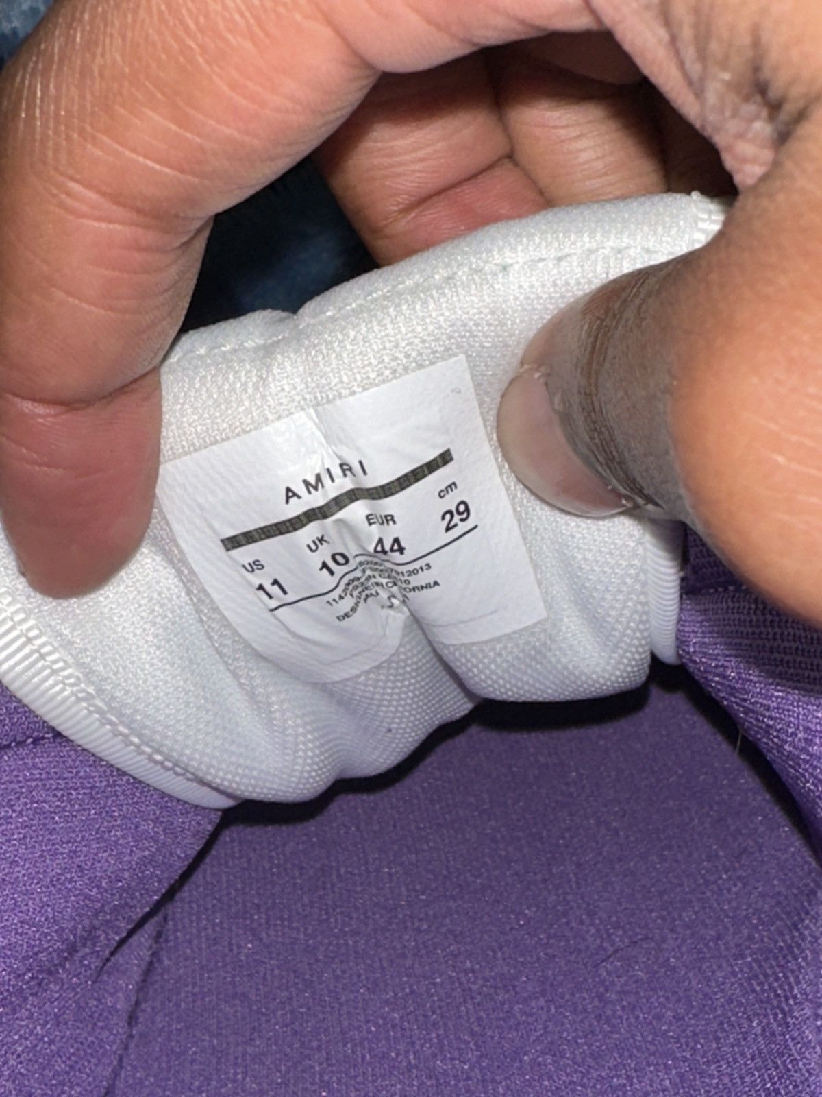 Amiri Amiri skel top low size 44 Purple and white Size US 11 / EU 44 - 9 Thumbnail