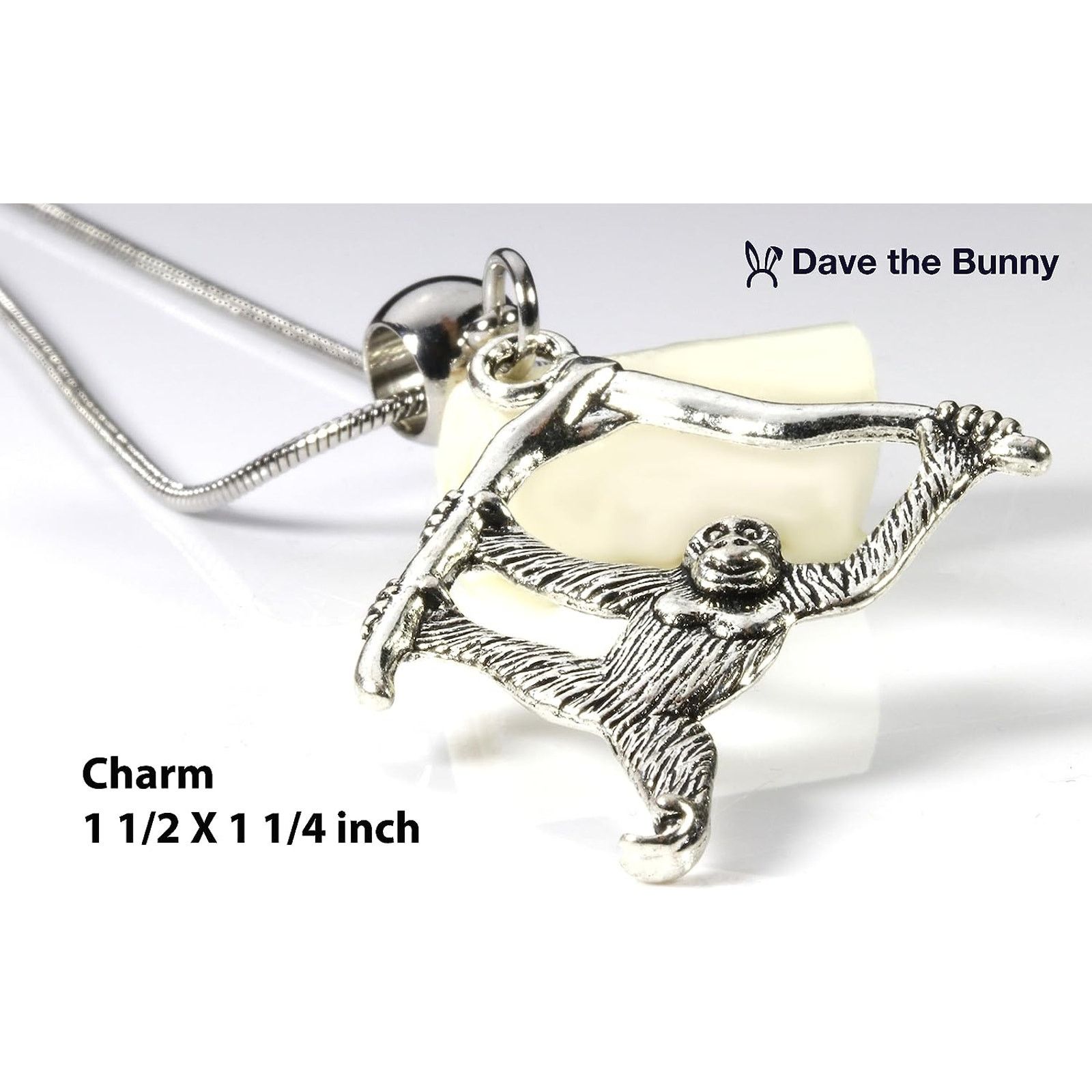 & Other Stories Monkey Necklace - Monkey Pendant - Gift for Monkey Lovers Size ONE SIZE - 11 Thumbnail
