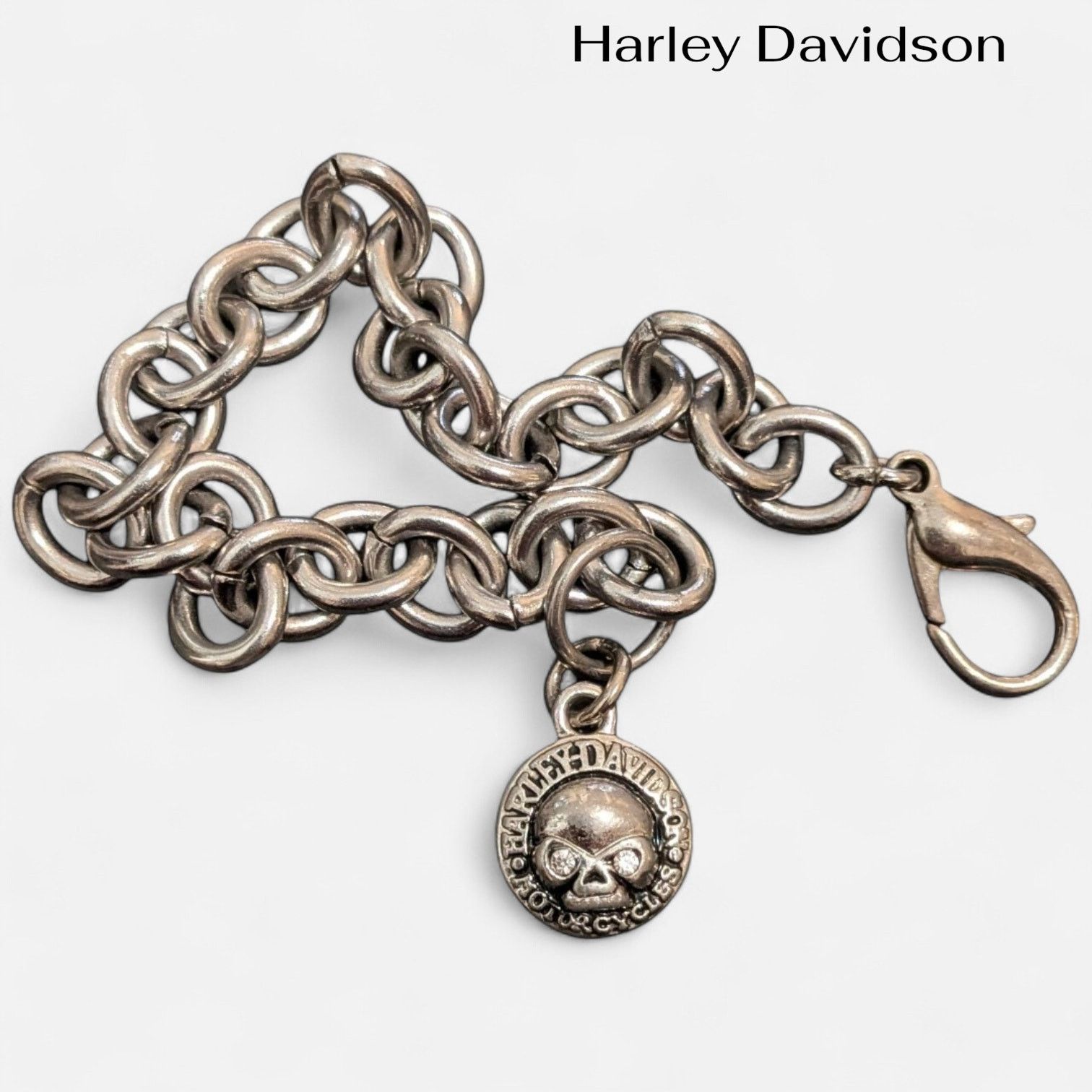 Harley Davidson HARLEY DAVIDSON 3 Chain Barbed Wire & Willie G Wallet Chain Size ONE SIZE - 1 Thumbnail