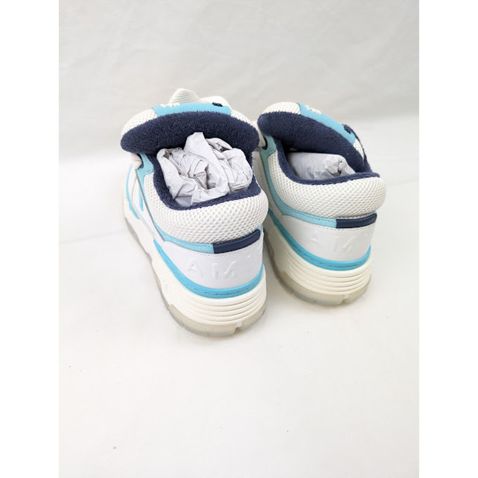 Amiri o1rshd1 MA-1 Low-Top Sneakers in Blue Size US 12 / EU 45 - 18 Thumbnail