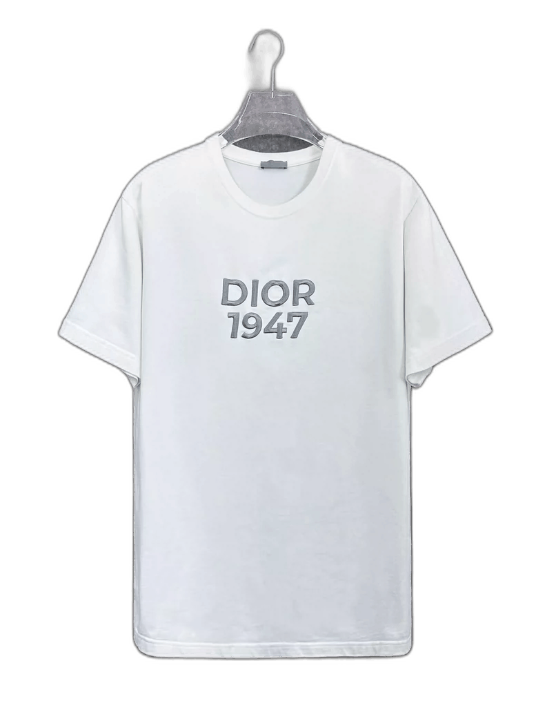Dior Dior 1947 Logo Embroidered Short Sleeve T-Shirt-2507