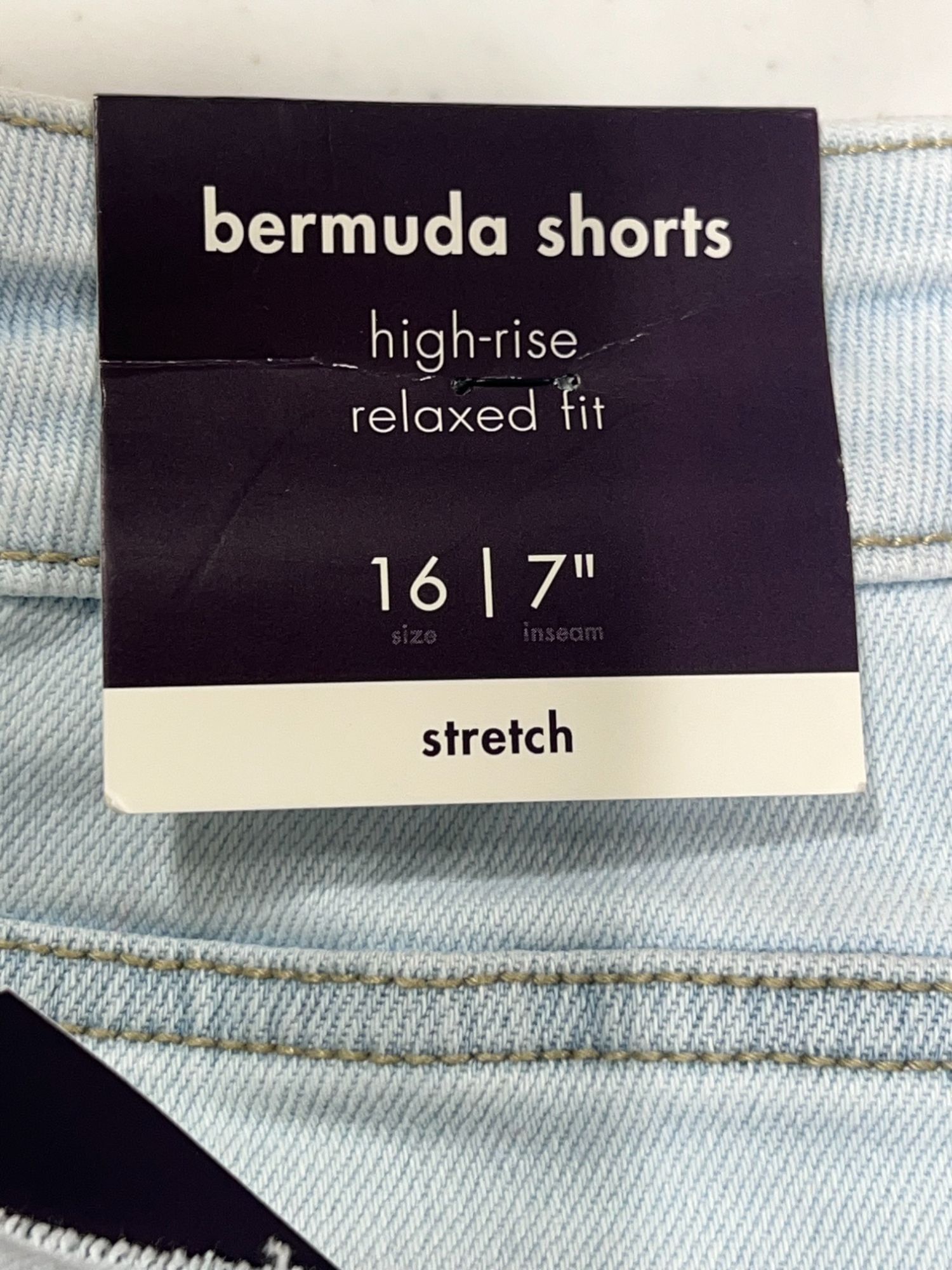Other Ava & Viv - Women's High-Rise Bermuda Jean Shorts - 7in inse Size 38" / US 16 / IT 52 - 11 Thumbnail