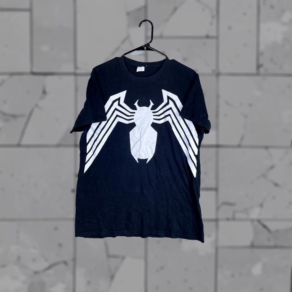 Gildan Gildan Shirt Mens Large Black Marvel Venom Spider-Man Logo Graphic Tee T-Shirt Size US L / EU 52-54 / 3 - 1 Thumbnail