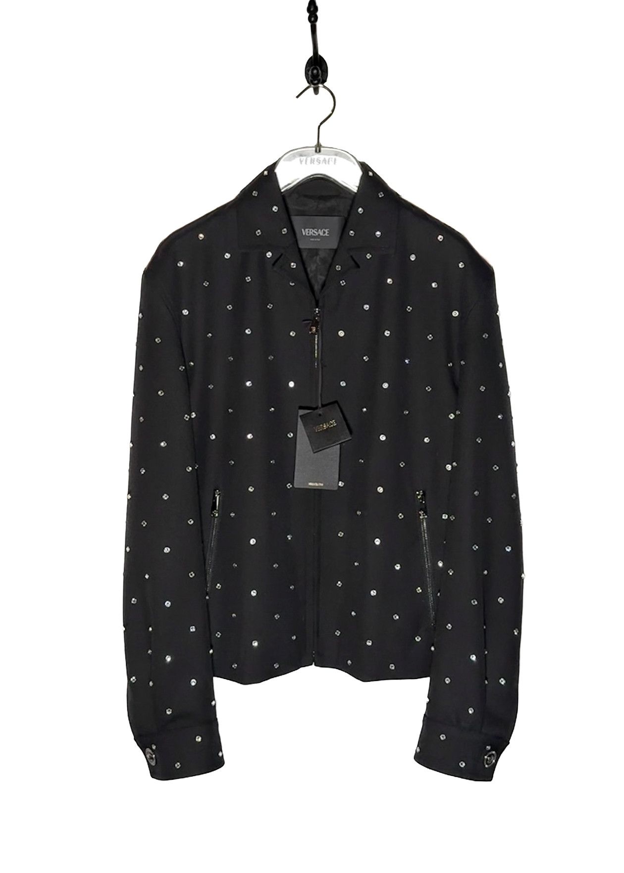 Versace Versace Crystal Ciello Stellato Black Cavallery Jacket Size US S / EU 44-46 / 1 - 1 Thumbnail