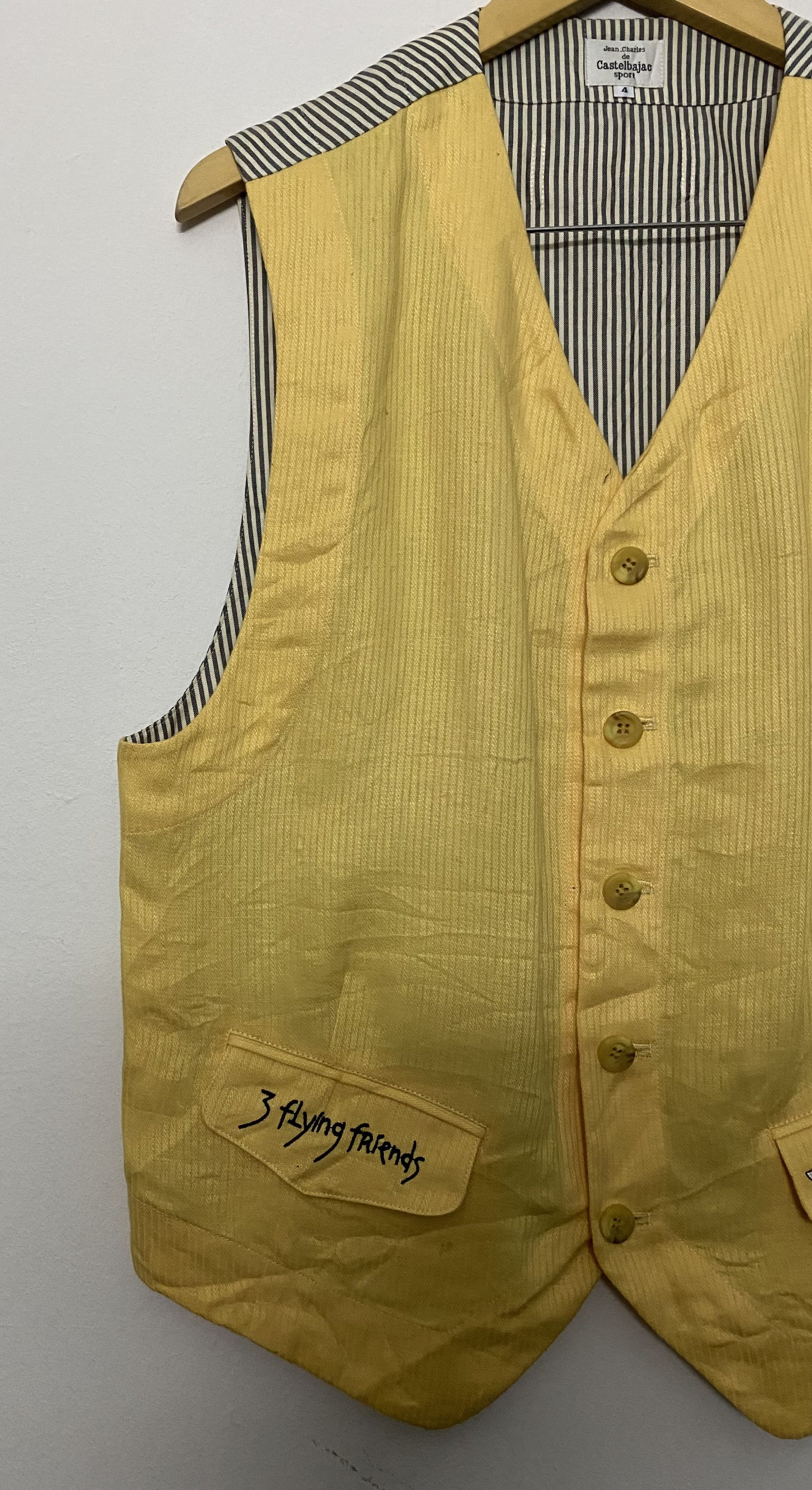 Jean Charles De Castelbajac Vintage JCDC Castelbajac Sport "3 Flying Friends" Vest Size US S / EU 44-46 / 1 - 3 Thumbnail