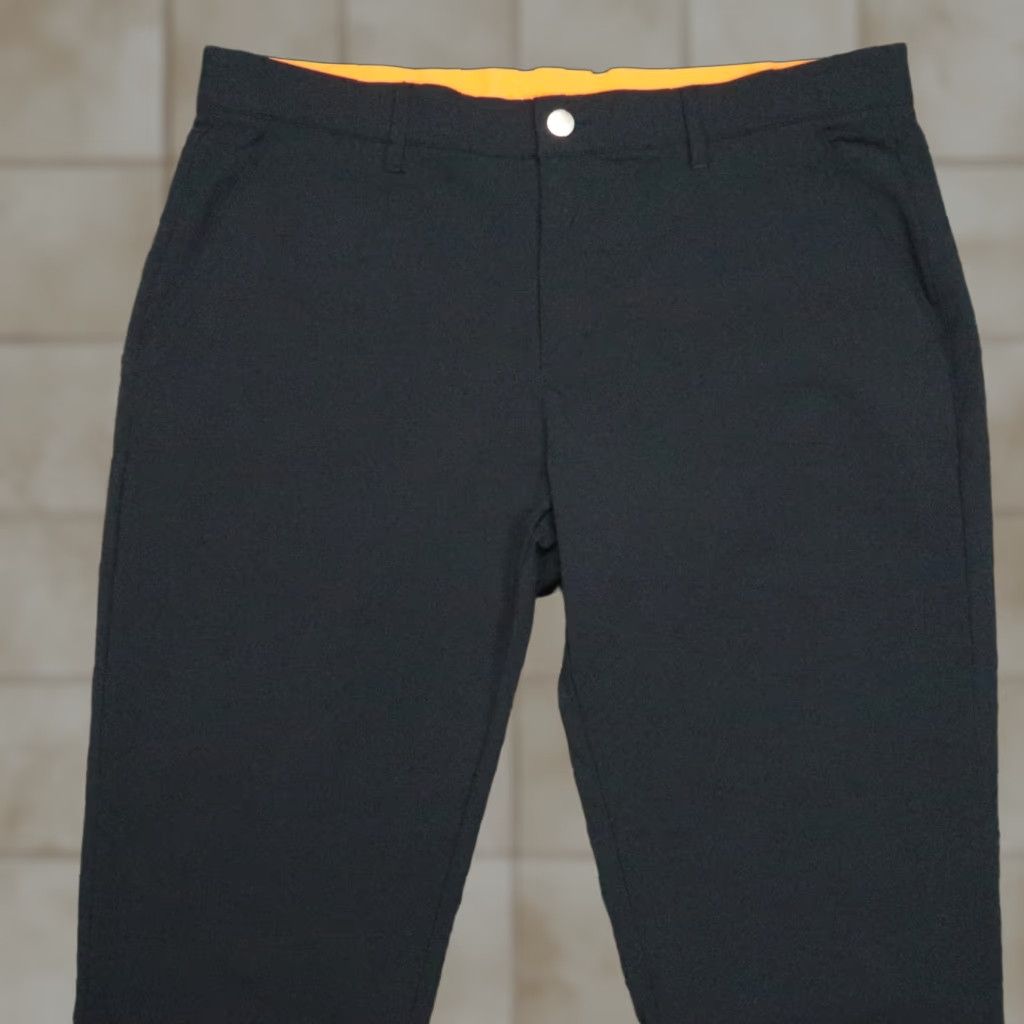 Vintage Macade Pants Men 36x32 Blue Slim Fit Tapered Chino Nylon Spandex Lightweight Pockets Belt Loops Size US 36 / EU 52 - 1 Thumbnail