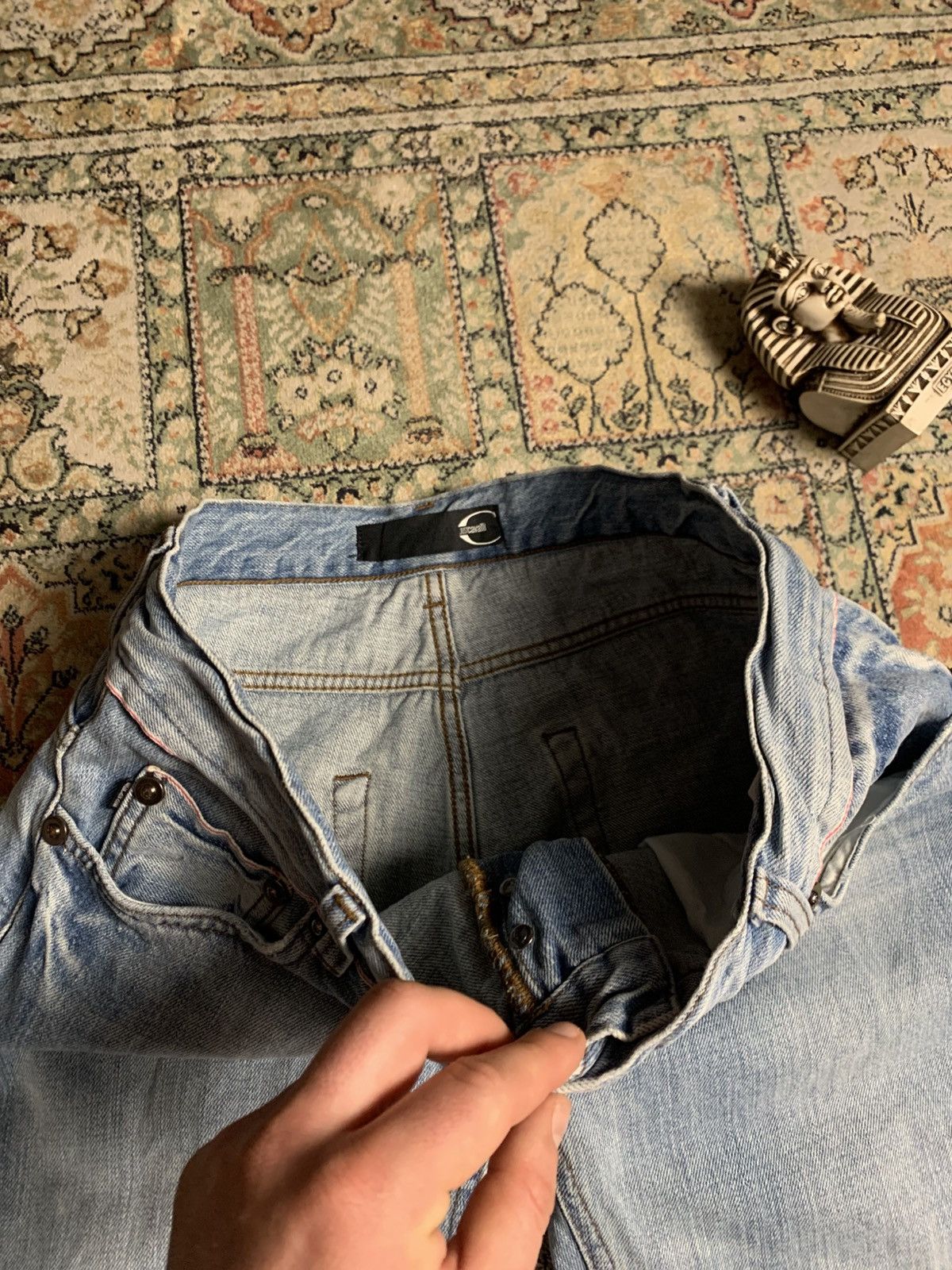 Just Cavalli × Roberto Cavalli Just Cavalli Distressed jeans Pants Size US 33 - 8 Thumbnail