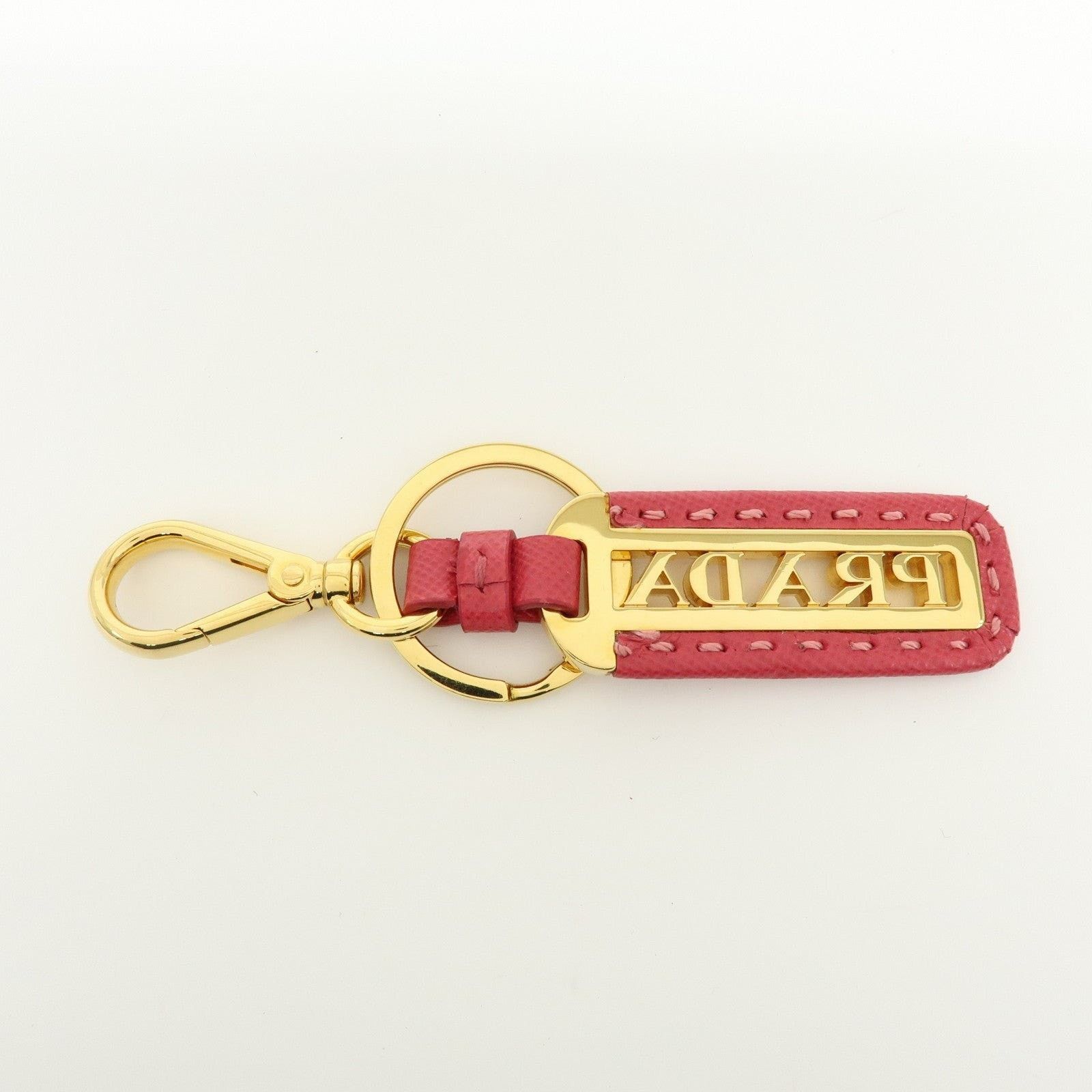 Prada Prada Logo Saffiano Keychain Red Size ONE SIZE - 2 Thumbnail