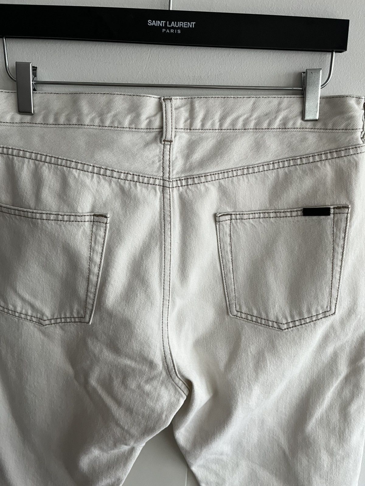 Hedi Slimane × Saint Laurent Paris × Yves Saint Laurent Super Runway Saint Laurent D31 Denim Jeans Brand New Size US 33 - 19 Thumbnail