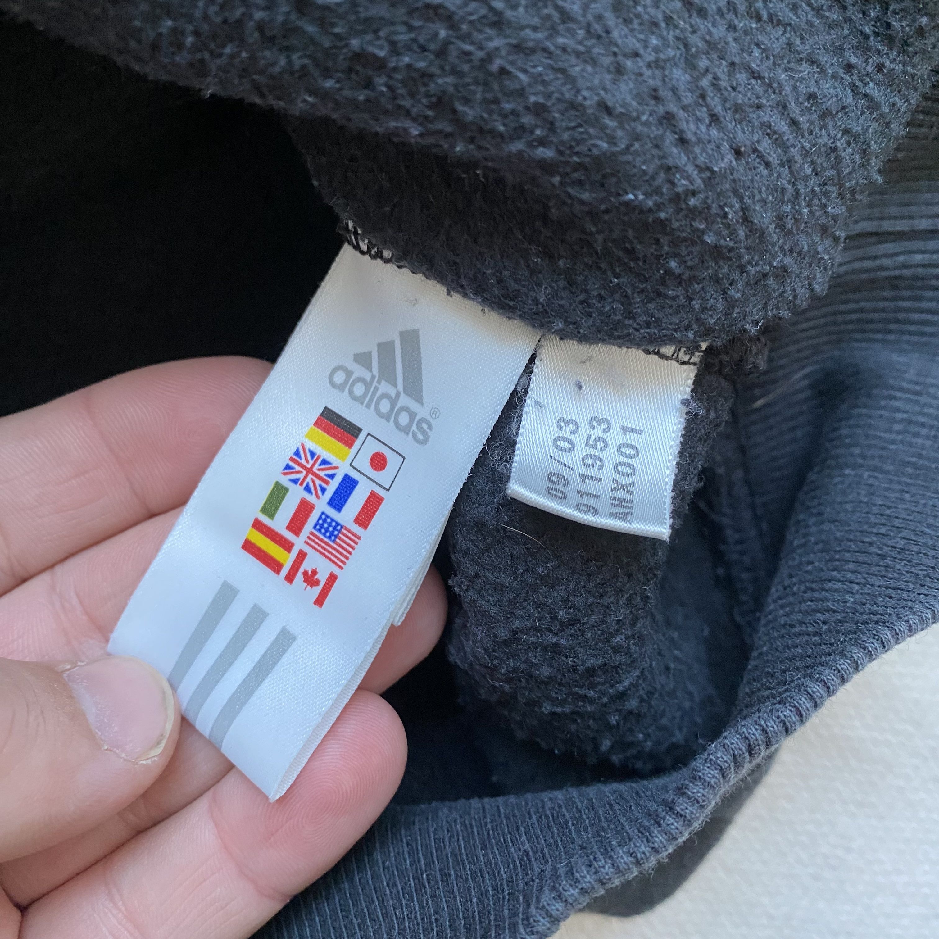 Adidas Vintage 90s Faded Adidas boxy sweatshirt Y2K mini logo Size US S / EU 44-46 / 1 - 9 Thumbnail