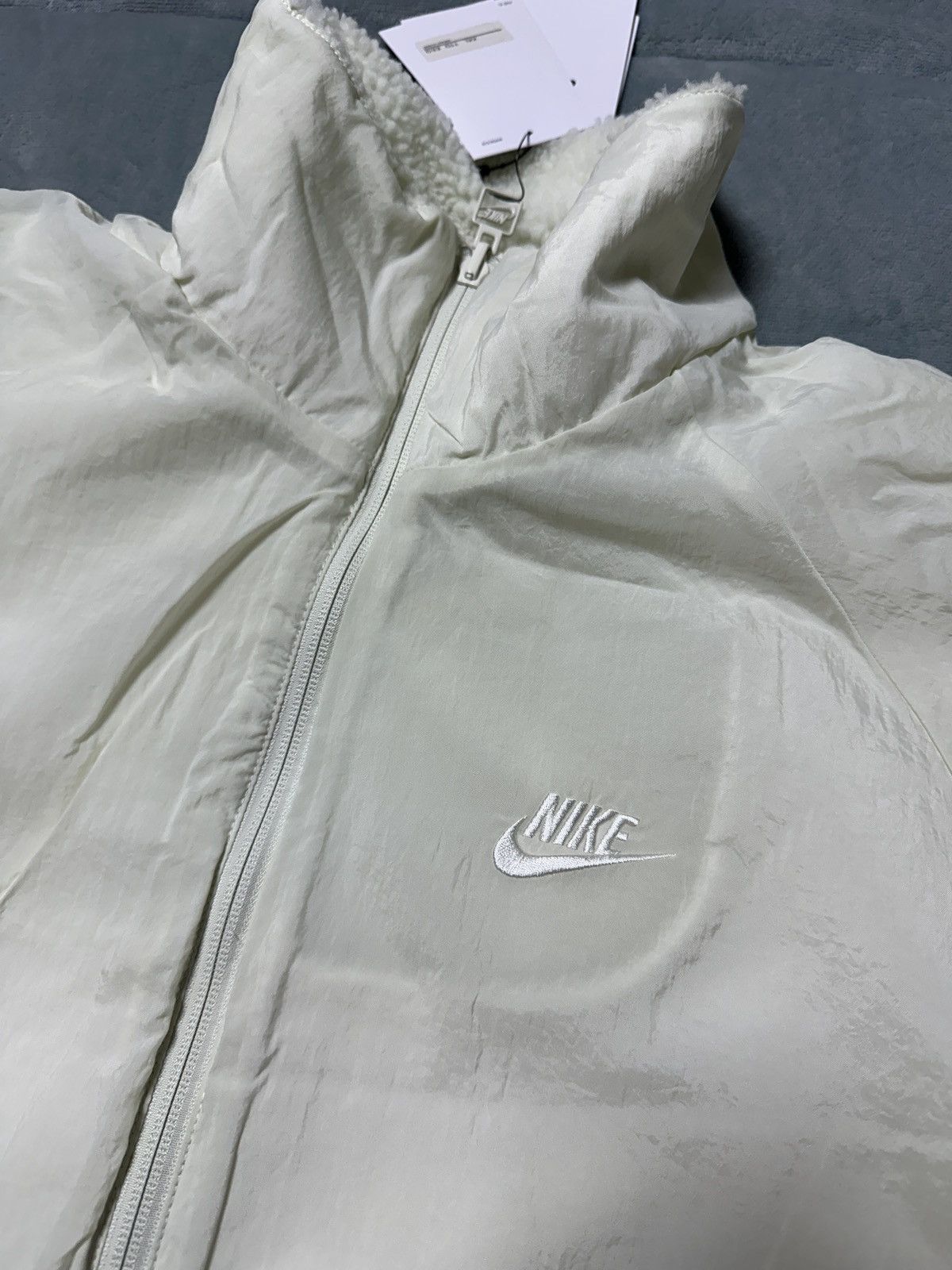 Nike Nike Big Swoosh Reversible Boa Jacket XXL Sea Glass/Sail Size US XXL / EU 58 / 5 - 23 Thumbnail