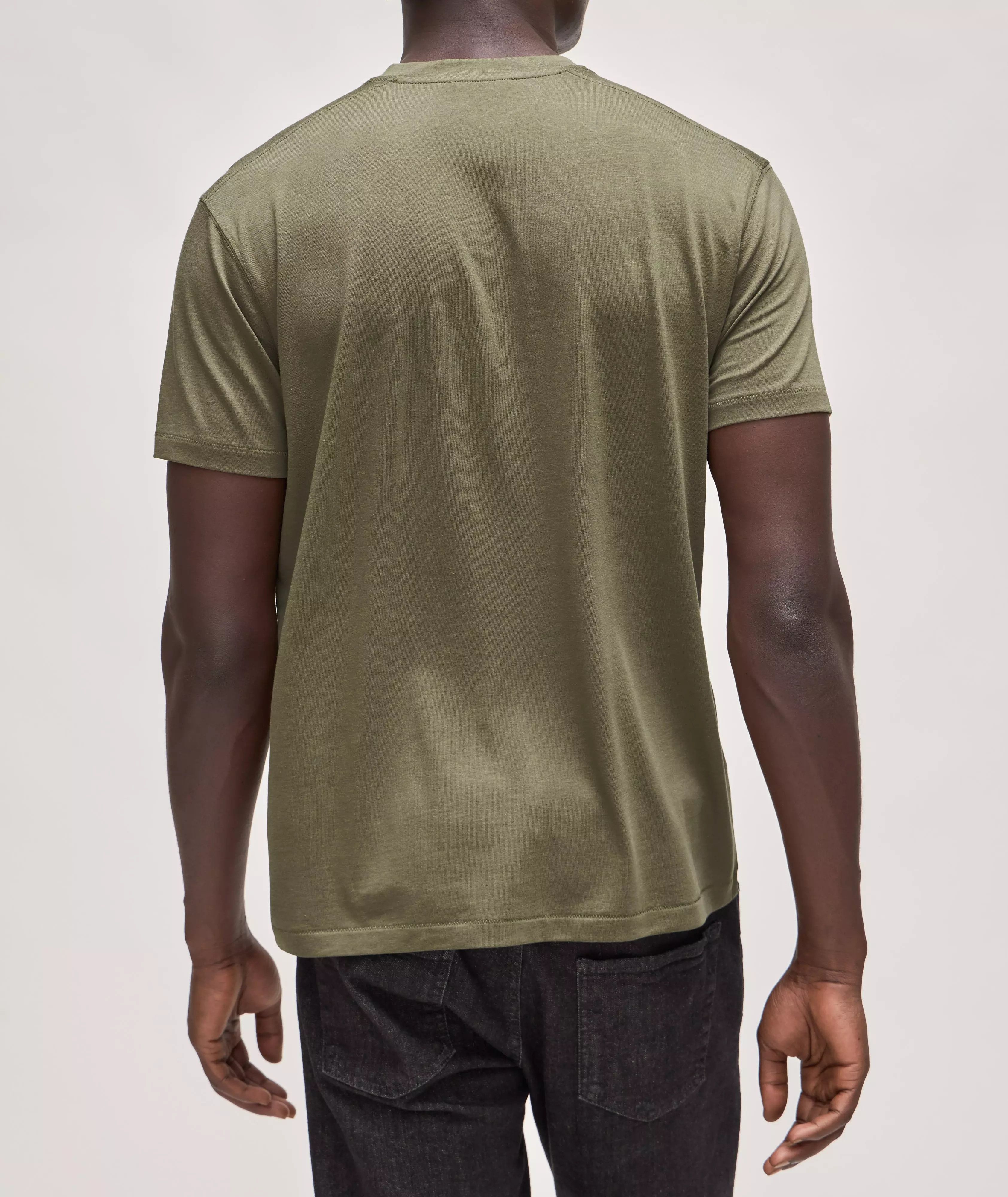 Tom Ford o1y0425 Crewneck T-Shirt in Olive Green Size US L / EU 52-54 / 3 - 5 Thumbnail