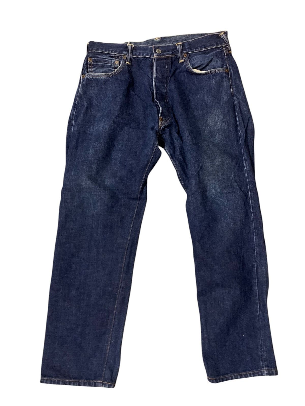Evisu Evisu Big Logo Selvedge Denim Jeans Size US 35 - 2 Thumbnail