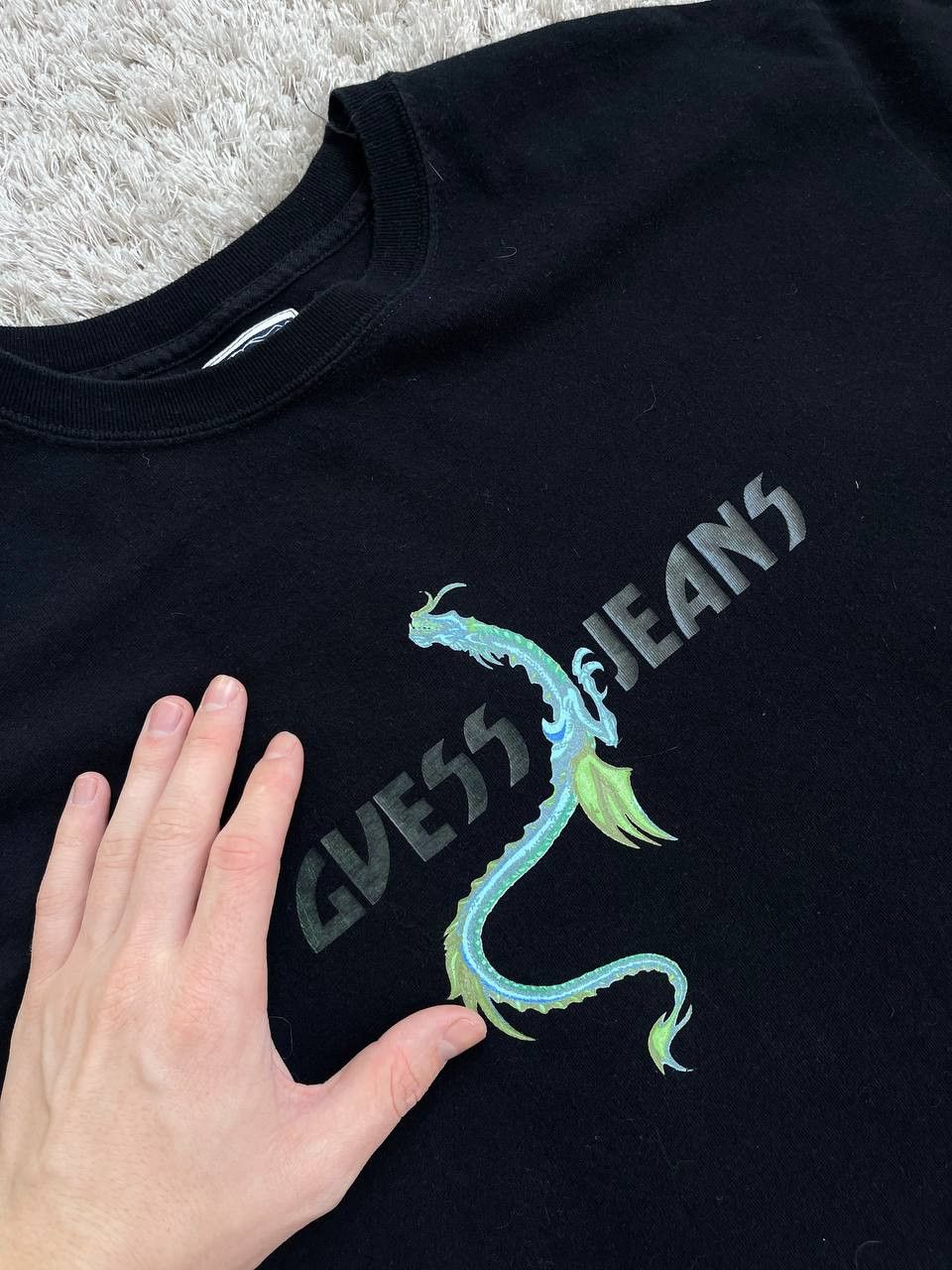 Guess × Streetwear × Vintage vintsge guess jeans big logo dragon print Size US L / EU 52-54 / 3 - 5 Thumbnail