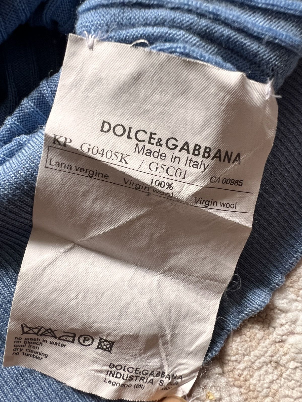 Dolce & Gabbana Dolce & Gabbana Virgin Wool Cardigan Size US S / EU 44-46 / 1 - 8 Thumbnail