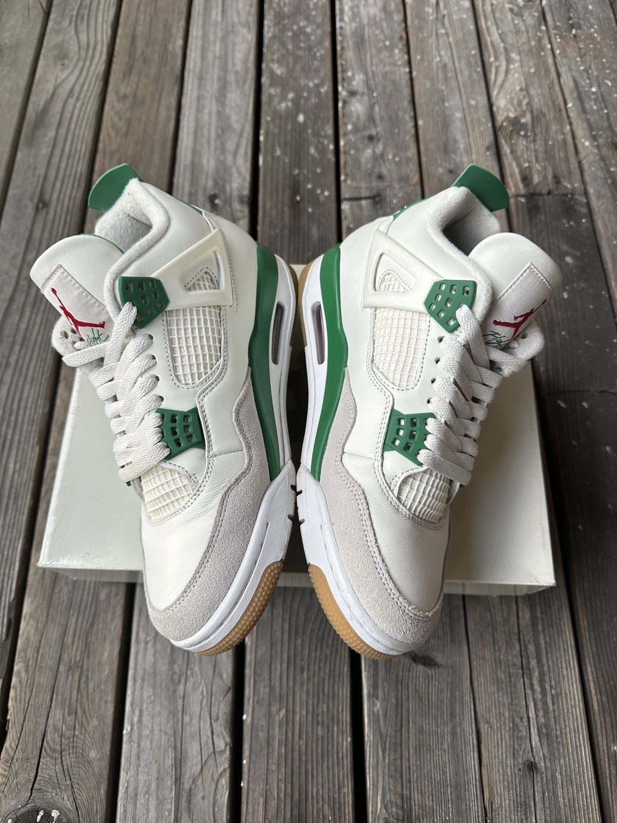 Jordan Brand × Nike Jordan 4 Retro SB Pine Green Size US 8 / EU 41 - 4 Thumbnail