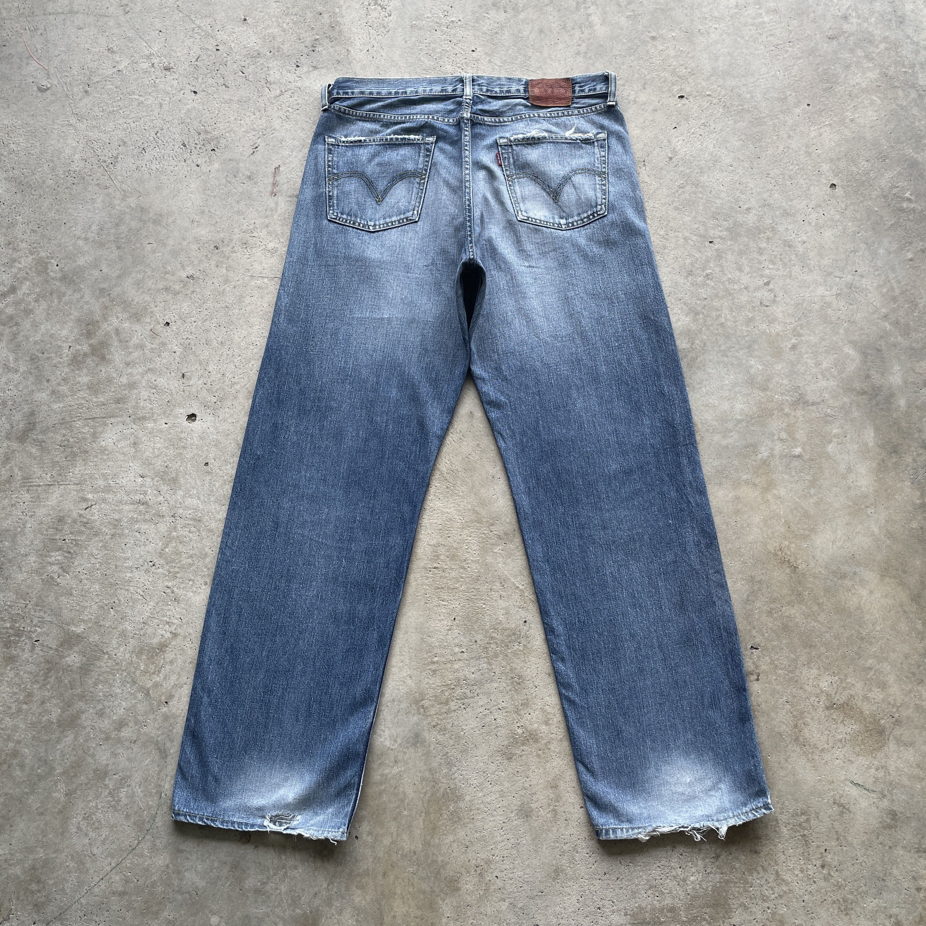 Jean × Levi's VINTAGE LEVI’S 503 FADED DENIM PANTS JEANS W35x31.5 Size US 35 - 12 Thumbnail