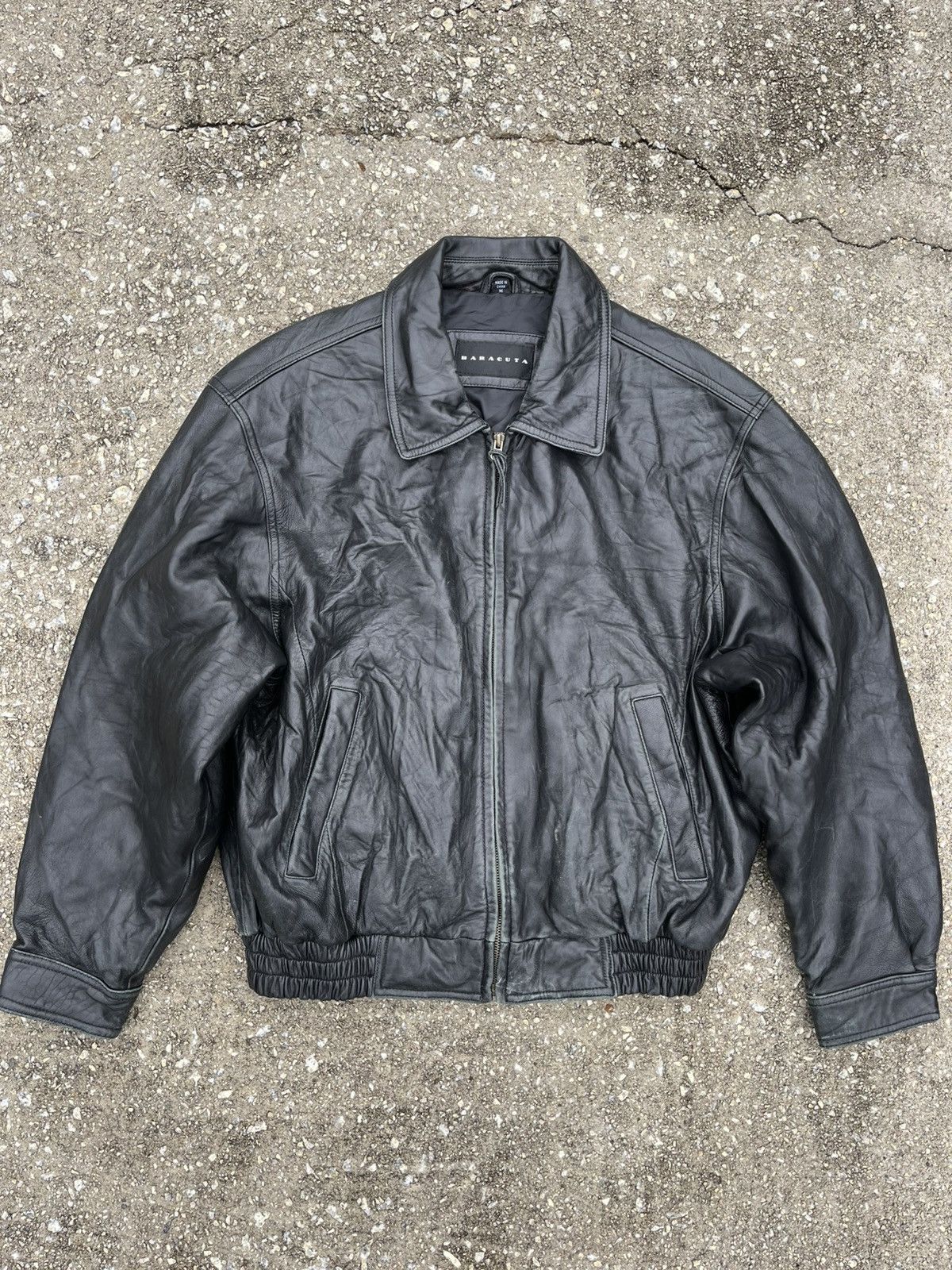 Vintage Baracuta Black Bomber Jacket