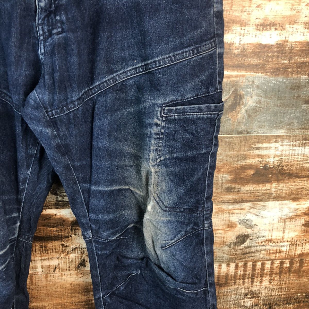 Japanese Brand Field Core Blue Distressed Denim Pants #A2115 Size US 35 - 10 Thumbnail