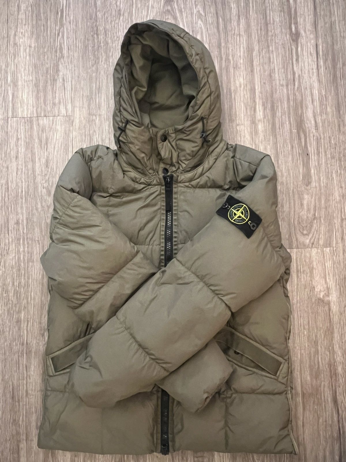 Stone Island Garment Dyed Crinkle Reps NY Down Jacket