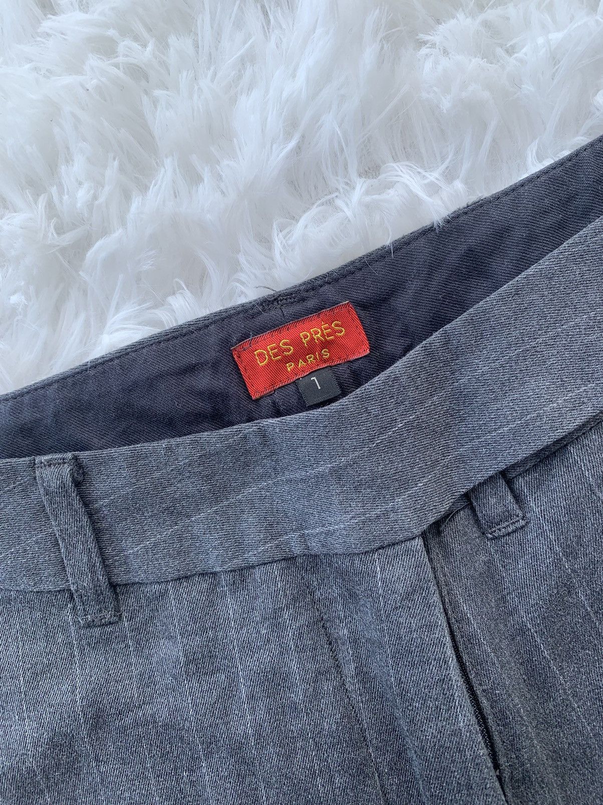 Japanese Brand Des Pres Paris Wide Leg Pinstripe Pants Size US 28 / EU 44 - 2 Thumbnail