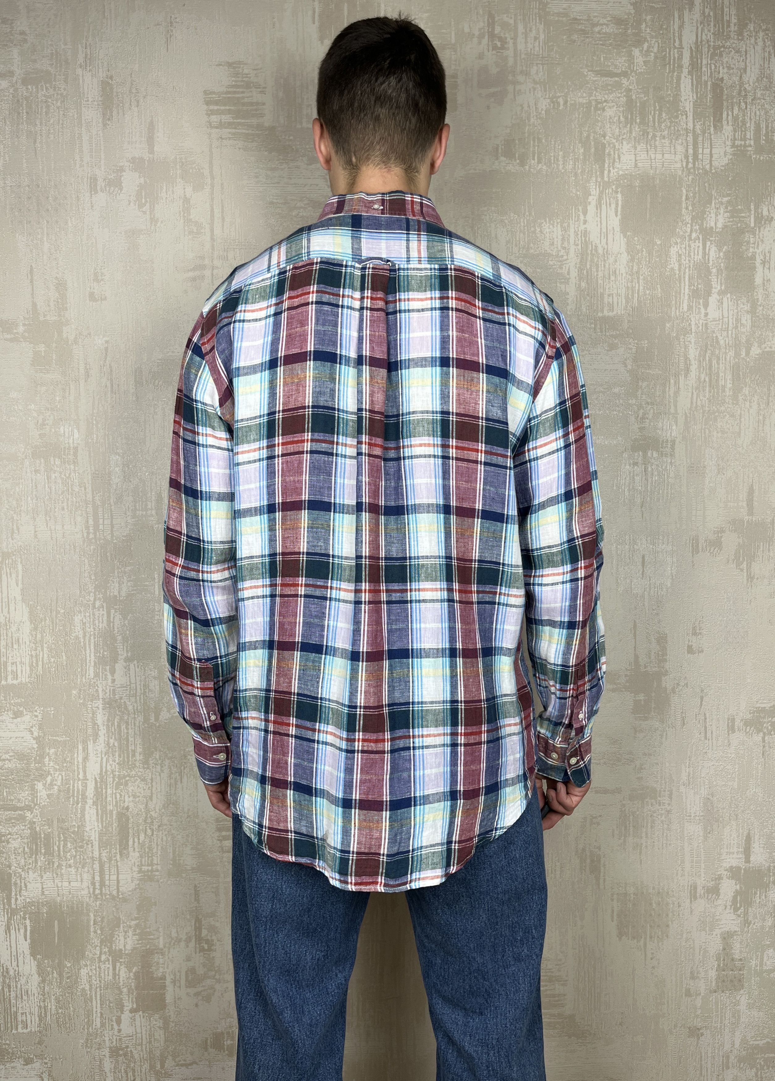 Gant Gant Linen Plaid Check Long Sleeve Shirt Button Down Size US L / EU 52-54 / 3 - 12 Thumbnail