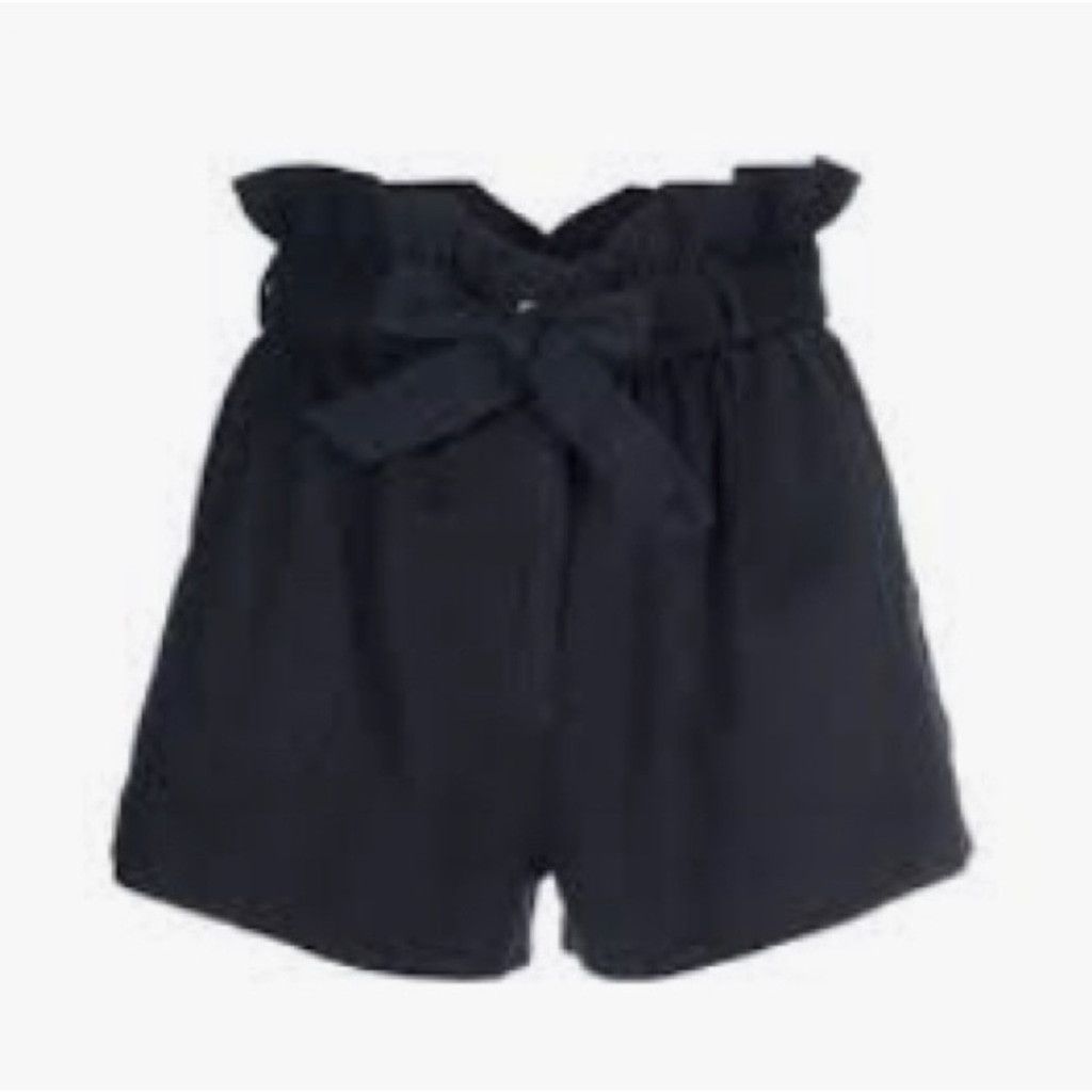 ba&sh BA&SH Mustang Night Blue Navy Paperbag Shorts sz 1 / S Size 24" / US 00 / IT 34 - 13 Thumbnail